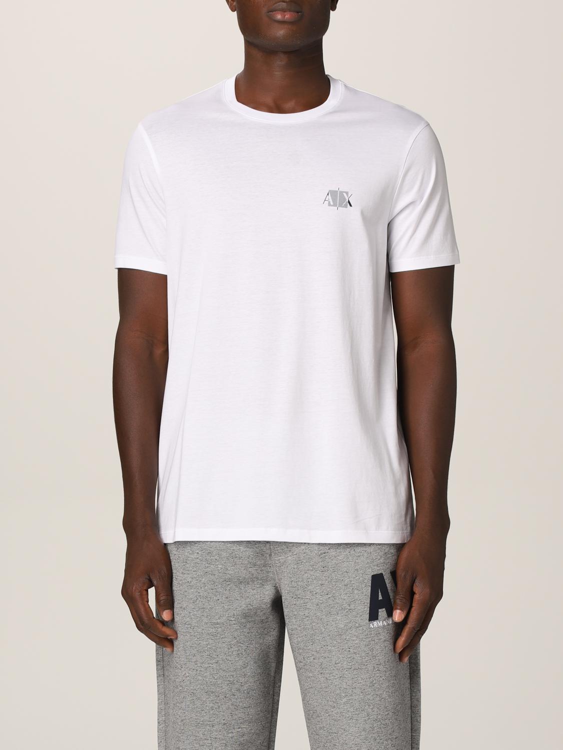 armani exchange plain white t shirt