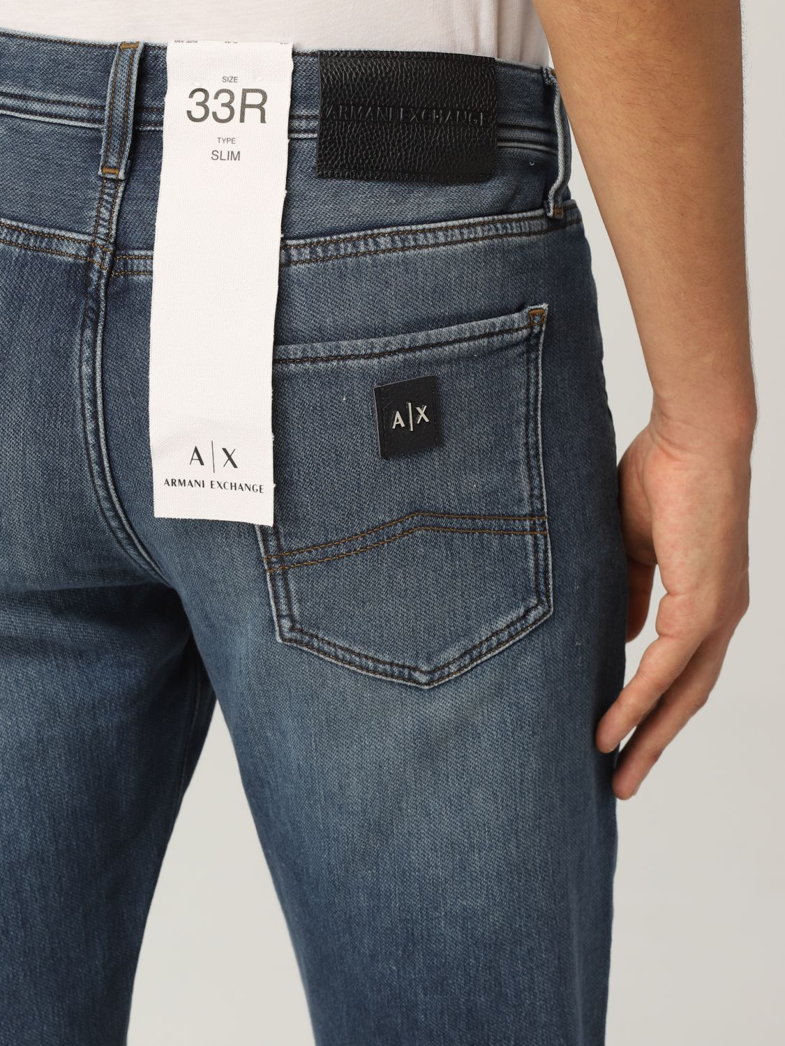 Norm violin næse ARMANI EXCHANGE: jeans in denim with logo | Jeans Armani Exchange Men Denim  | Jeans Armani Exchange 6KZJ13 Z1P6Z GIGLIO.COM