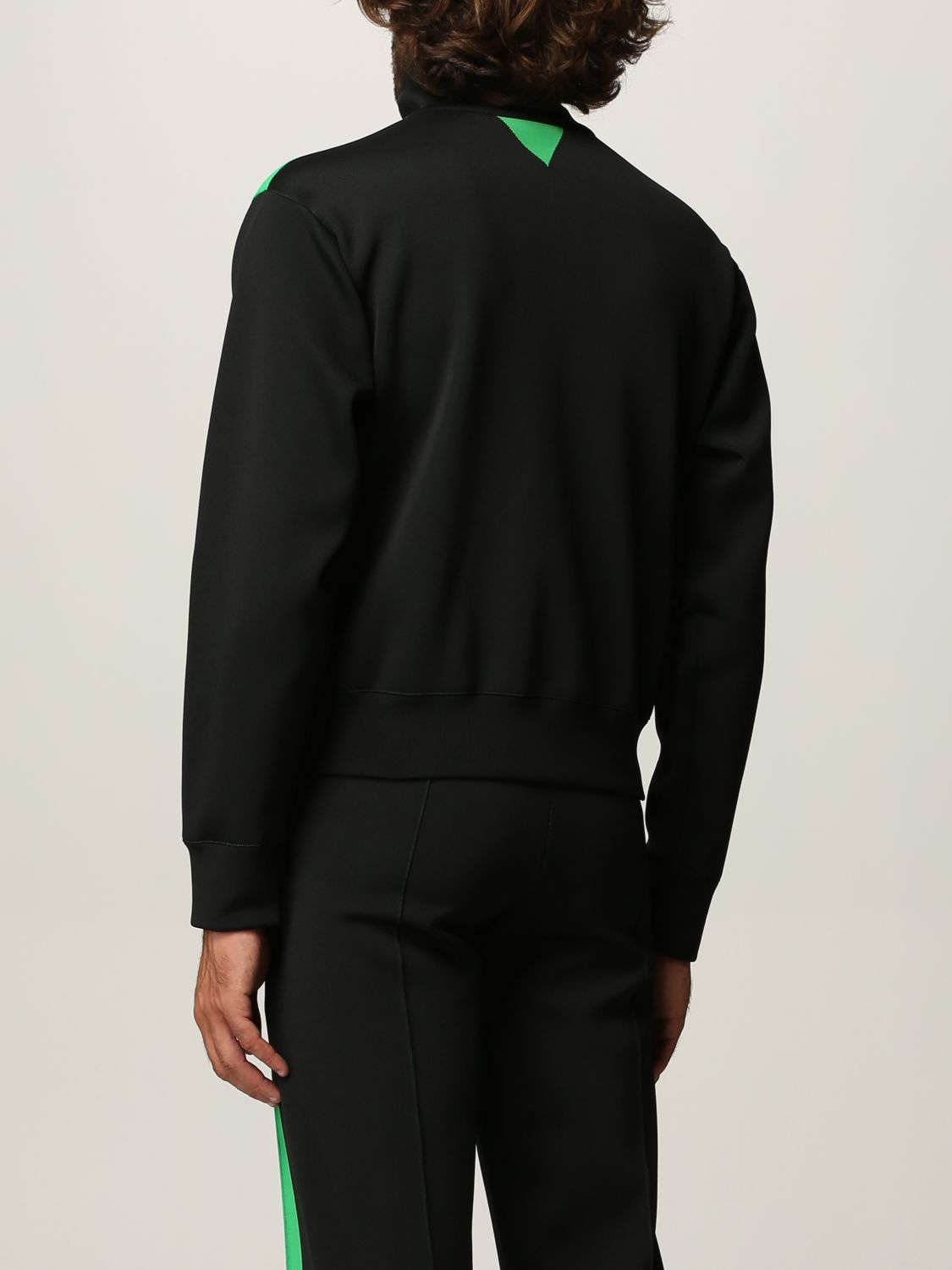 Bottega Veneta zip sweatshirt in double technical fabric