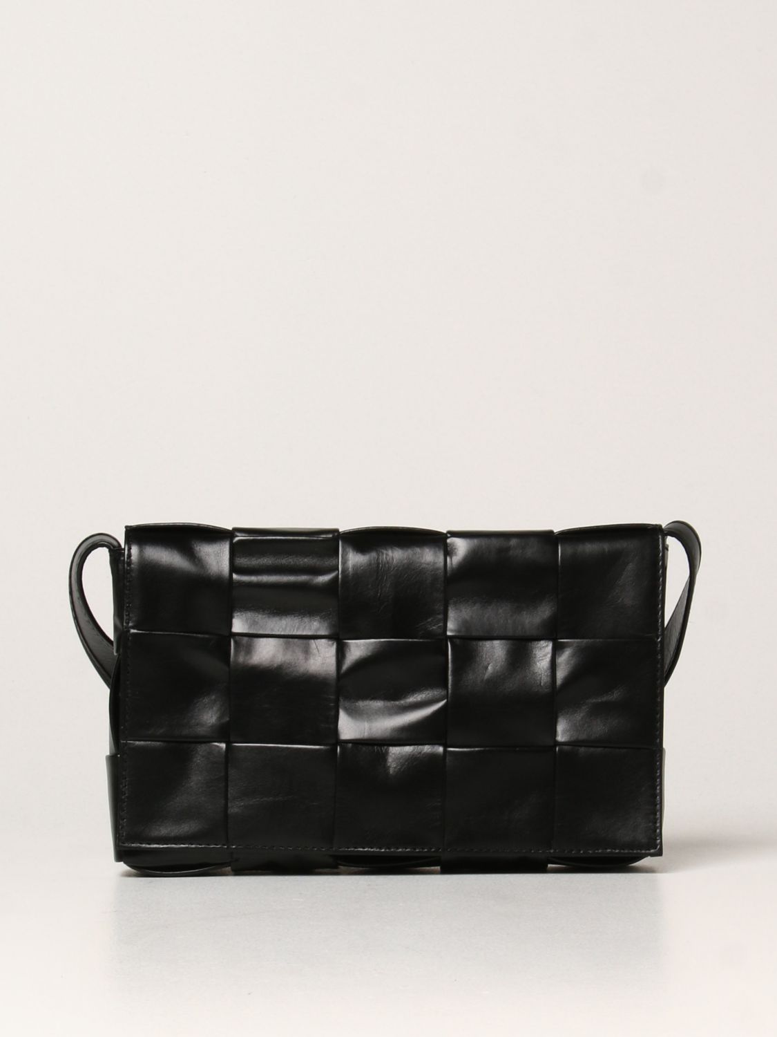 BOTTEGA VENETA: Cassette bag in woven leather | Shoulder Bag Bottega ...