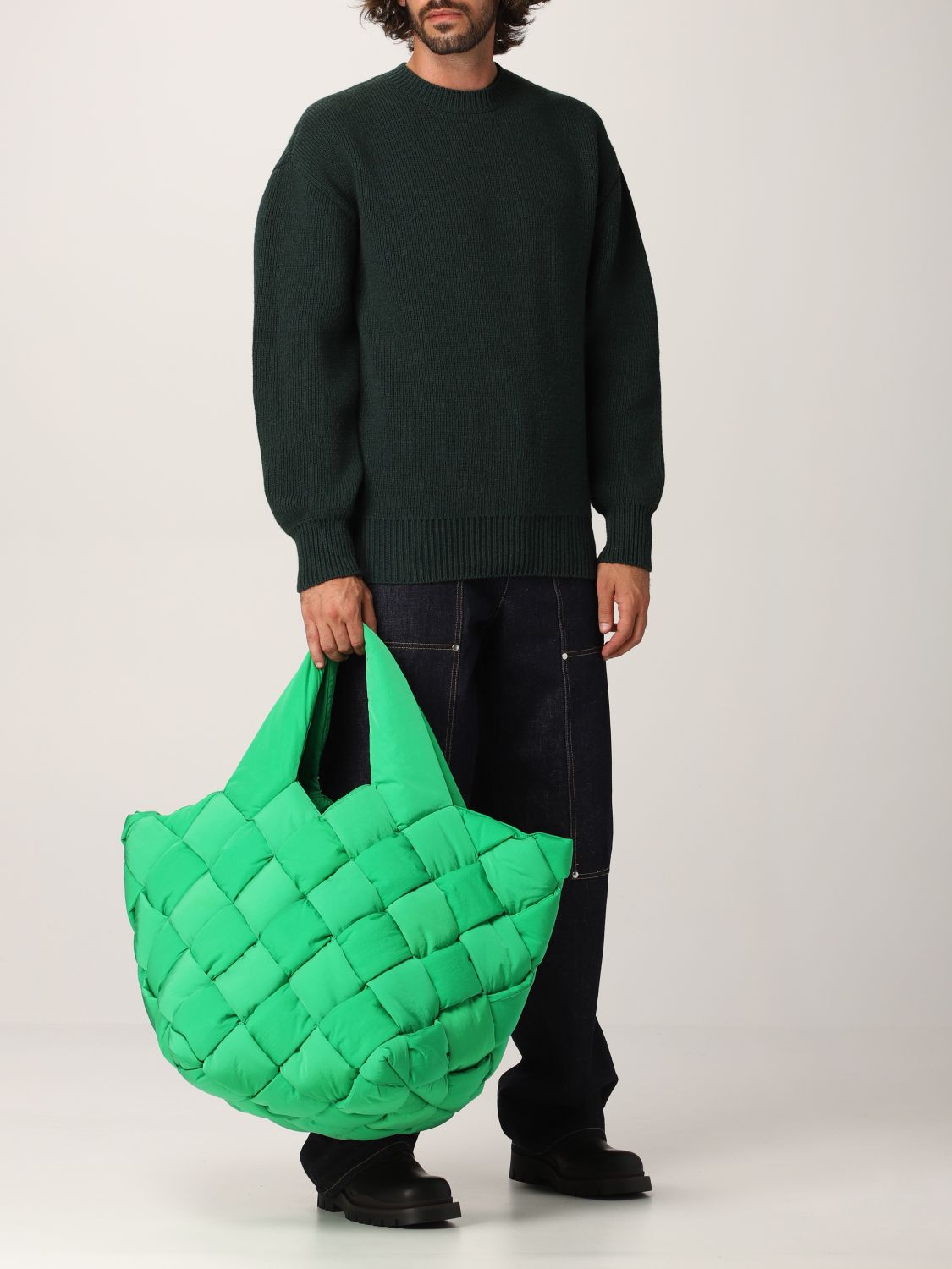Herren Taschen Rucksäcke Bottega Veneta Synthetik Polyamid rucksack in Grün für Herren 