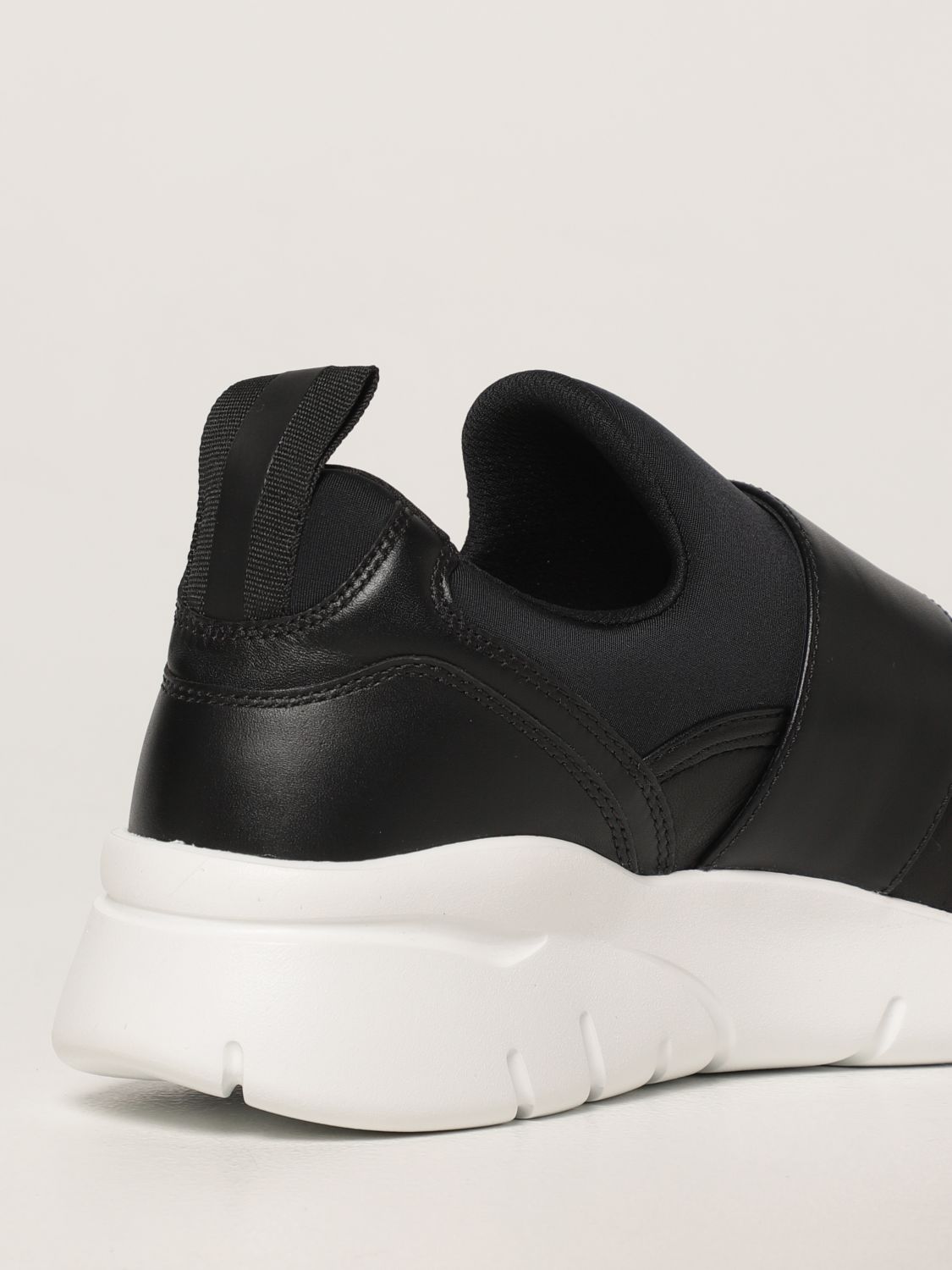 BALLY: Brinelle sneakers in leather and neoprene - Black | Bally ...