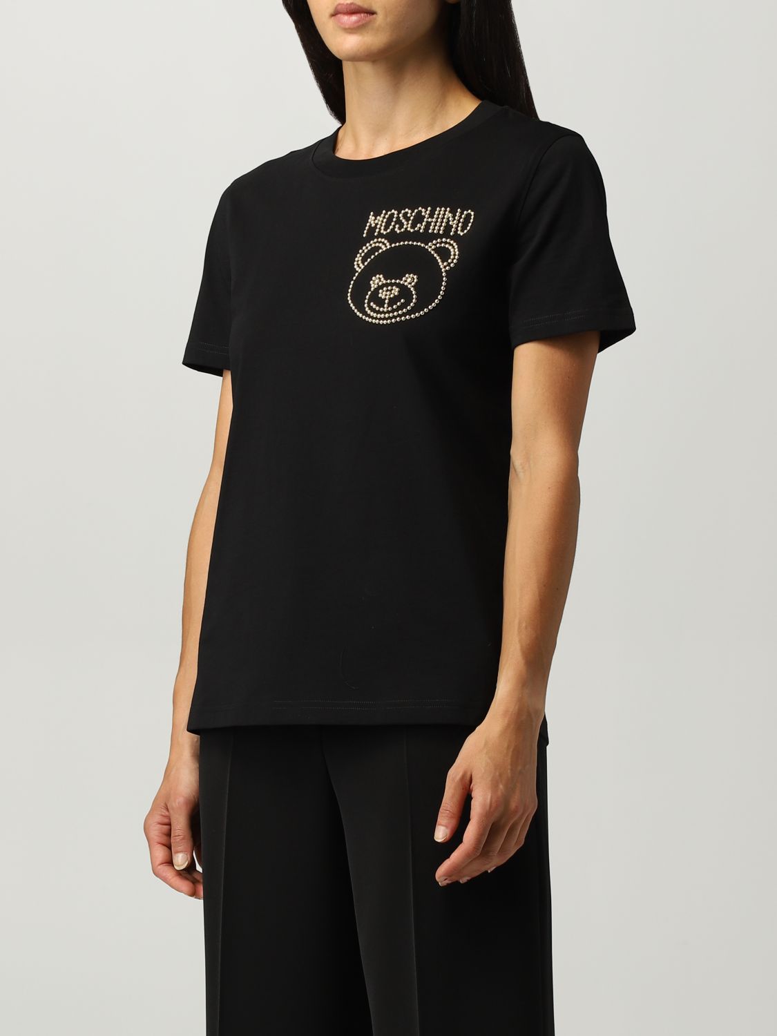 T-shirt Moschino Couture: T-shirt femme Moschino Couture noir 4