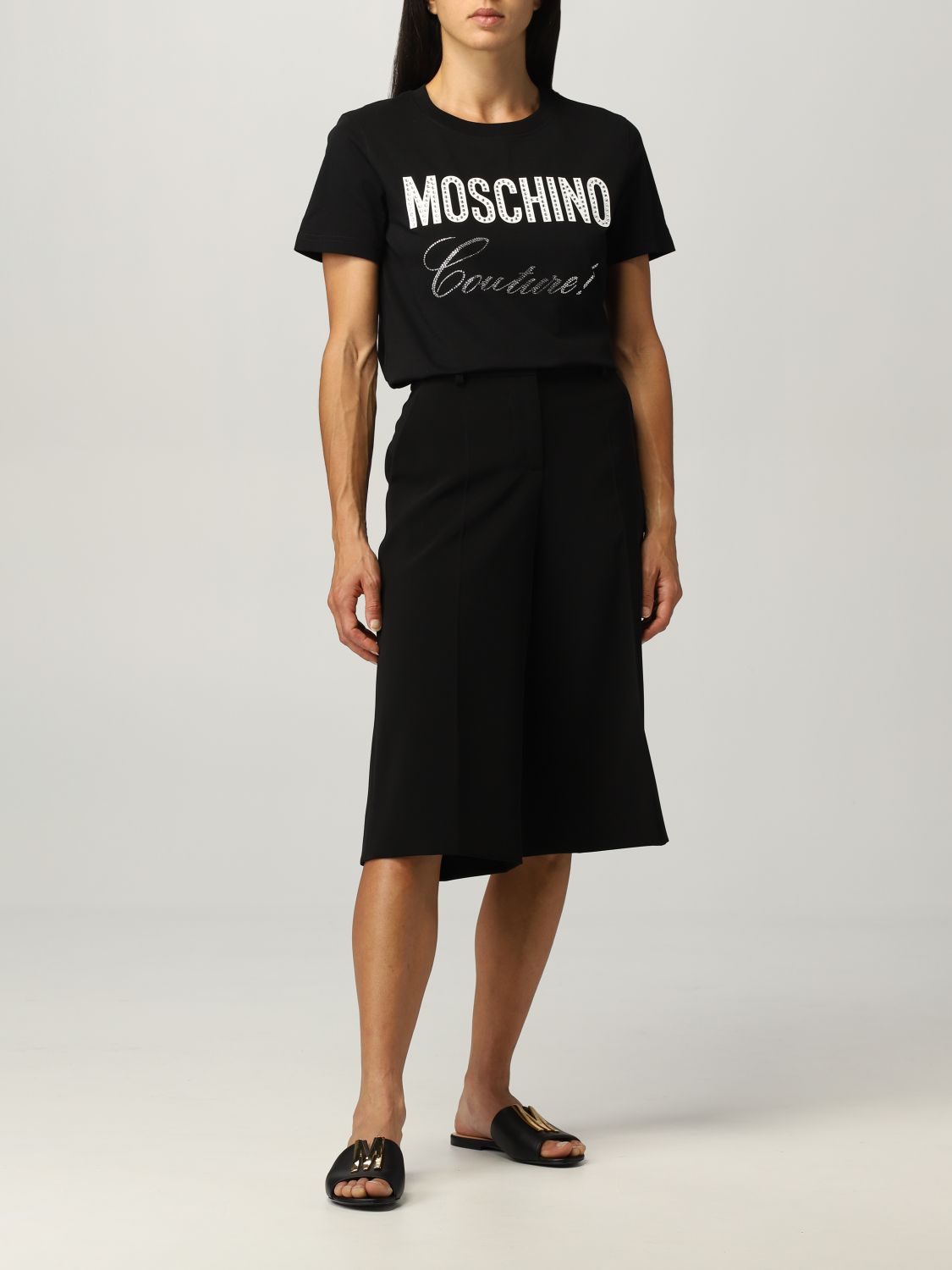 T-shirt Moschino Couture: T-shirt femme Moschino Couture noir 2