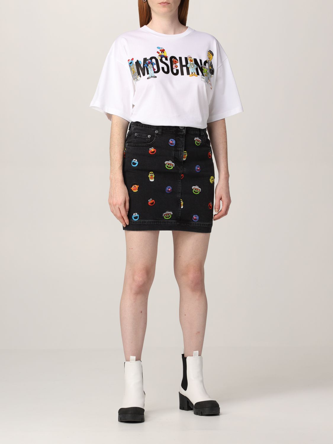 Skirt Moschino Couture: Sesame Street Moschino Couture skirt black 2