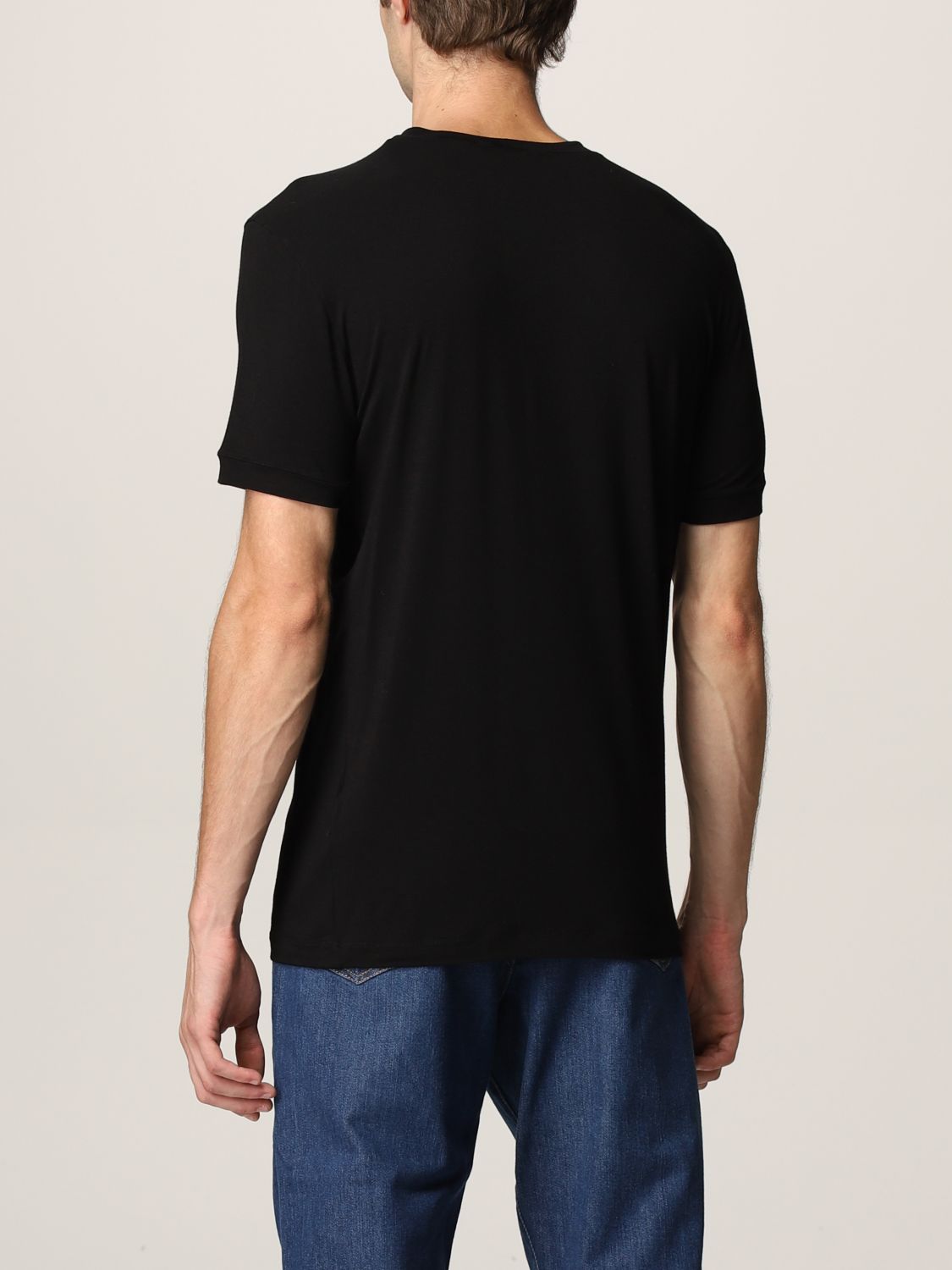 T-shirt Giorgio Armani: T-shirt basic Giorgio Armani slim nero 3