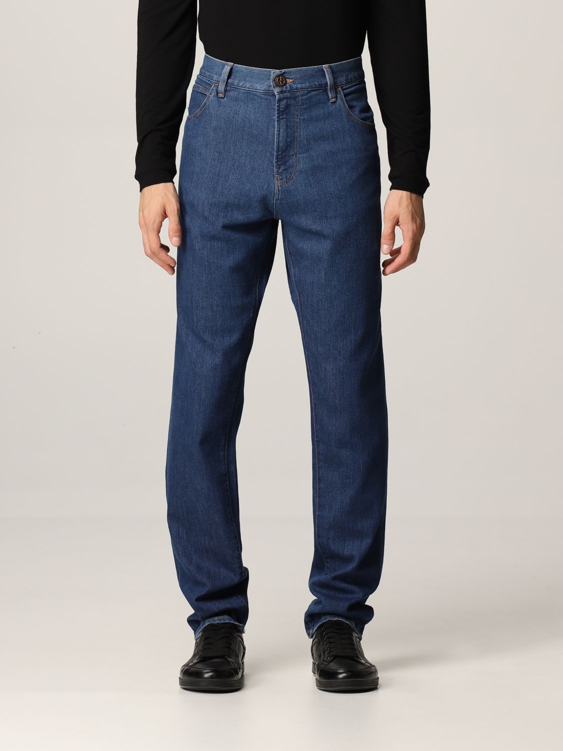 GIORGIO ARMANI: 5-pocket jeans - Denim | Jeans Giorgio Armani 6KSJ25 SD2BZ  GIGLIO.COM