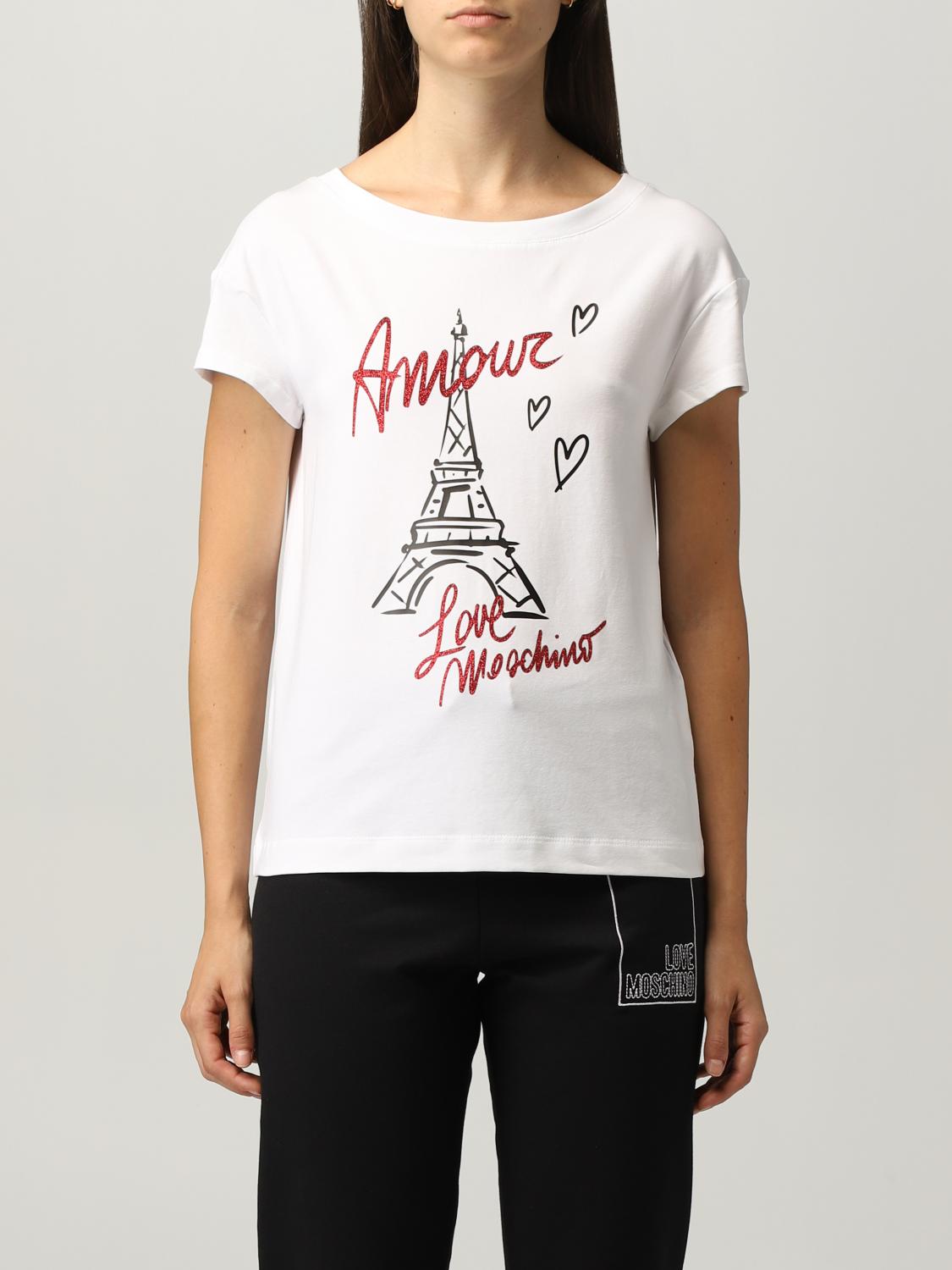 LOVE MOSCHINO: cotton T-shirt with 