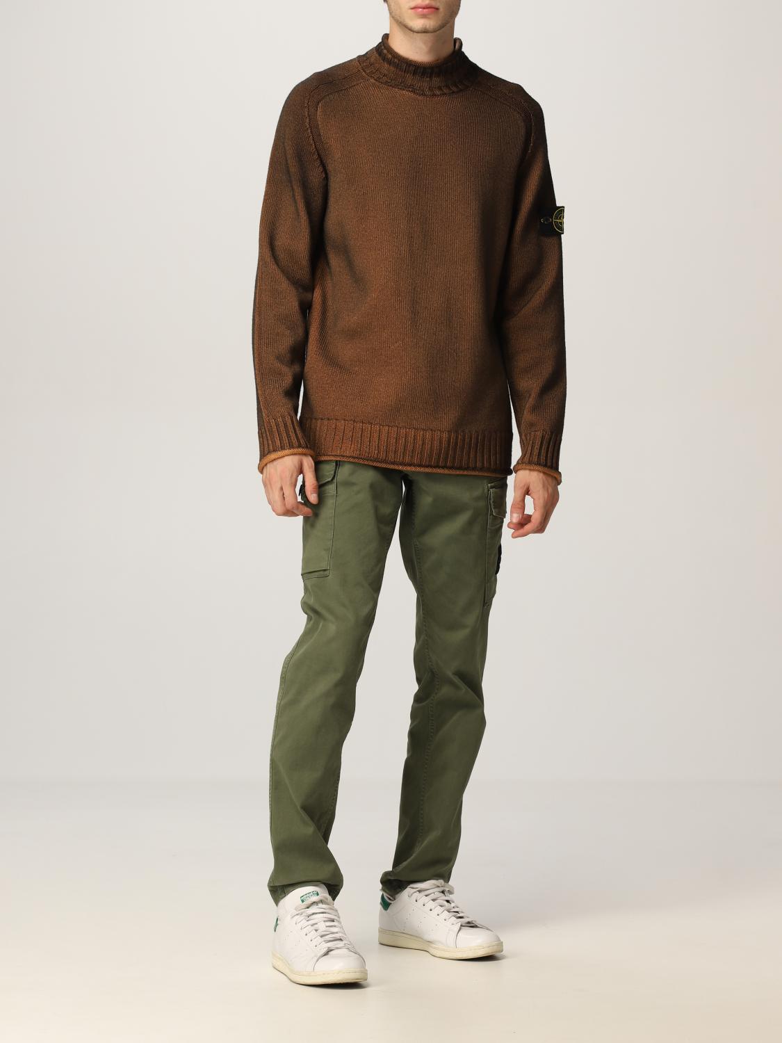 stone island brown jumper