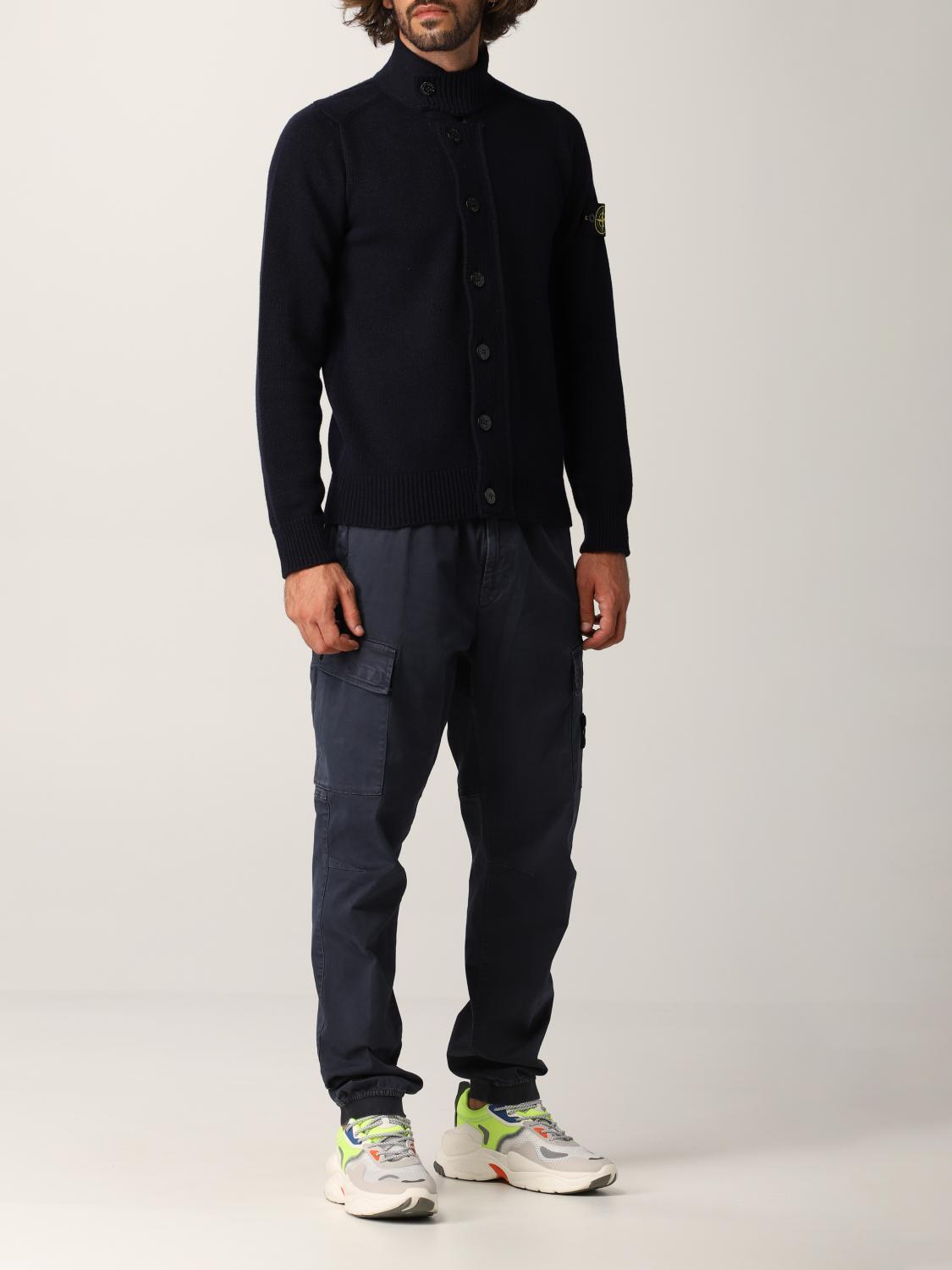 Stone Island カーディガン メンズ ネイビー カーディガン Stone Island 547a3 Giglio Com