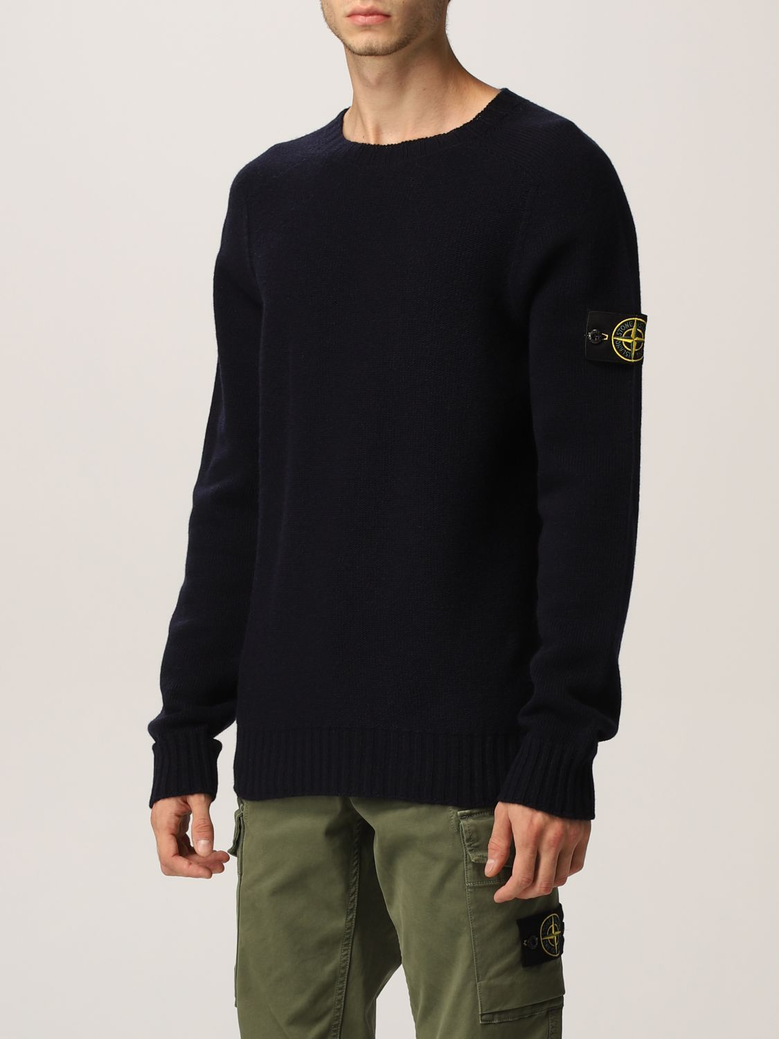 stone island thick wool jumper