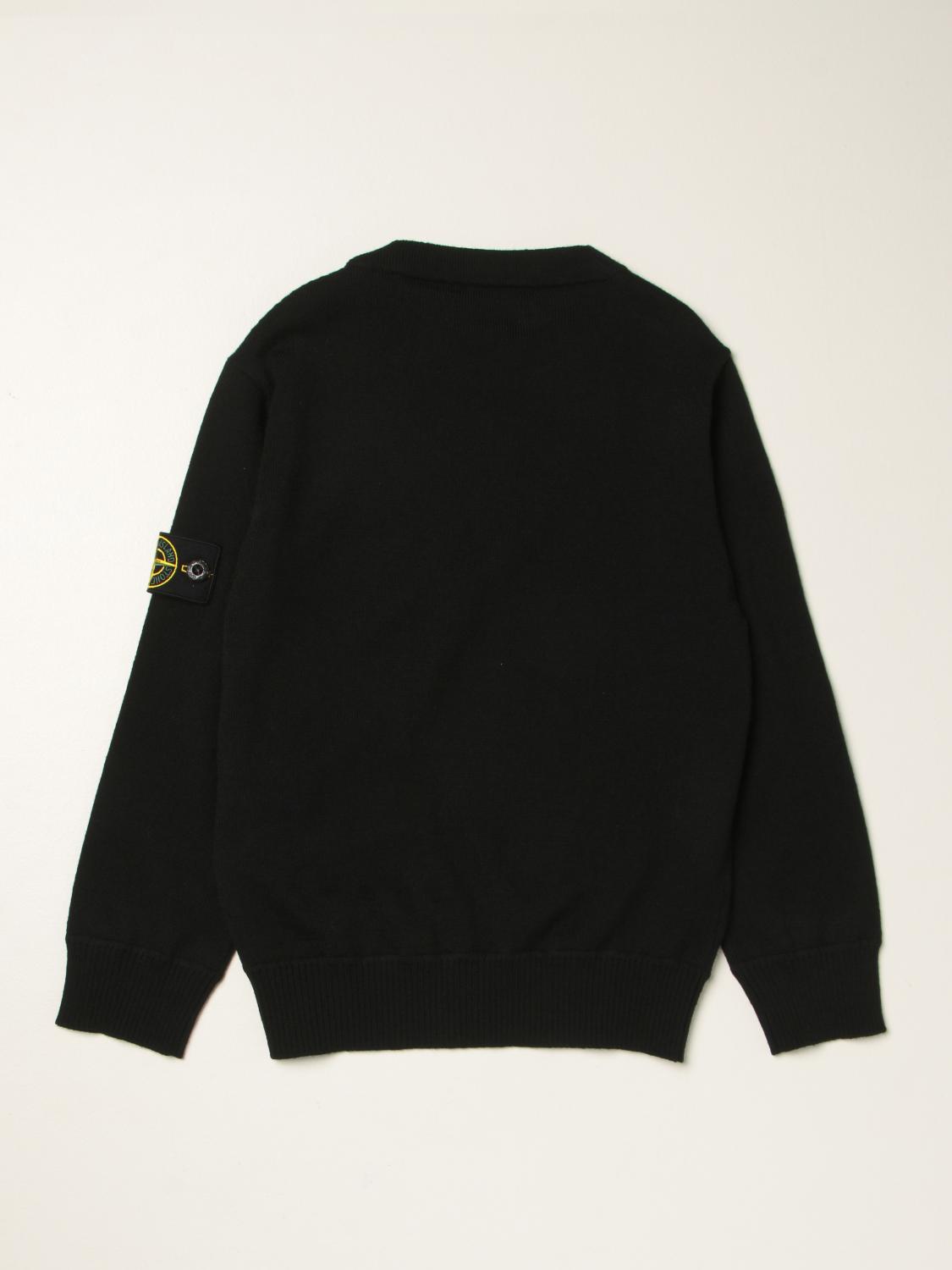 stone island junior black jumper