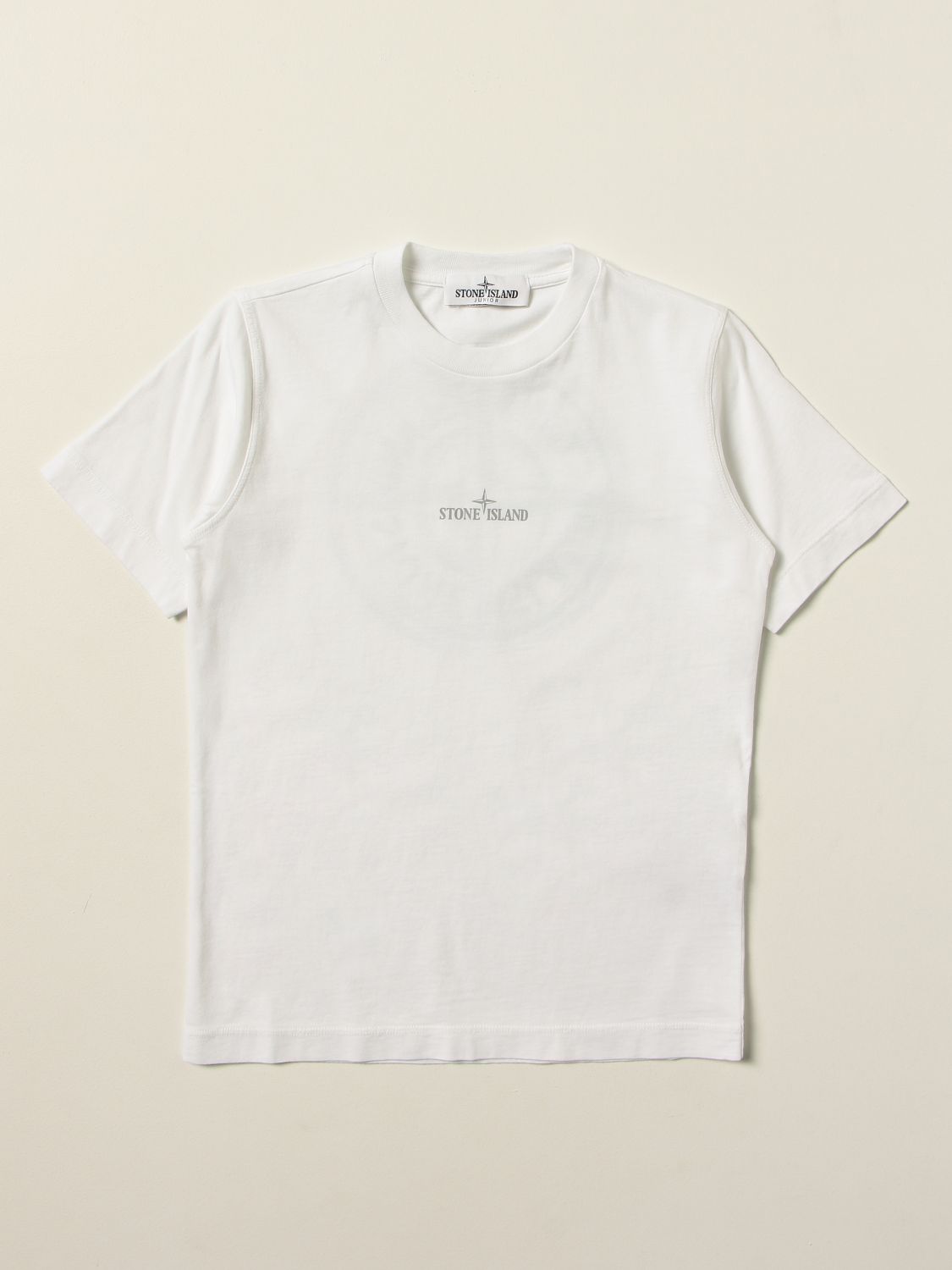 STONE ISLAND JUNIOR: t-shirt for - White | Stone Island Junior t-shirt 21058 online on GIGLIO.COM