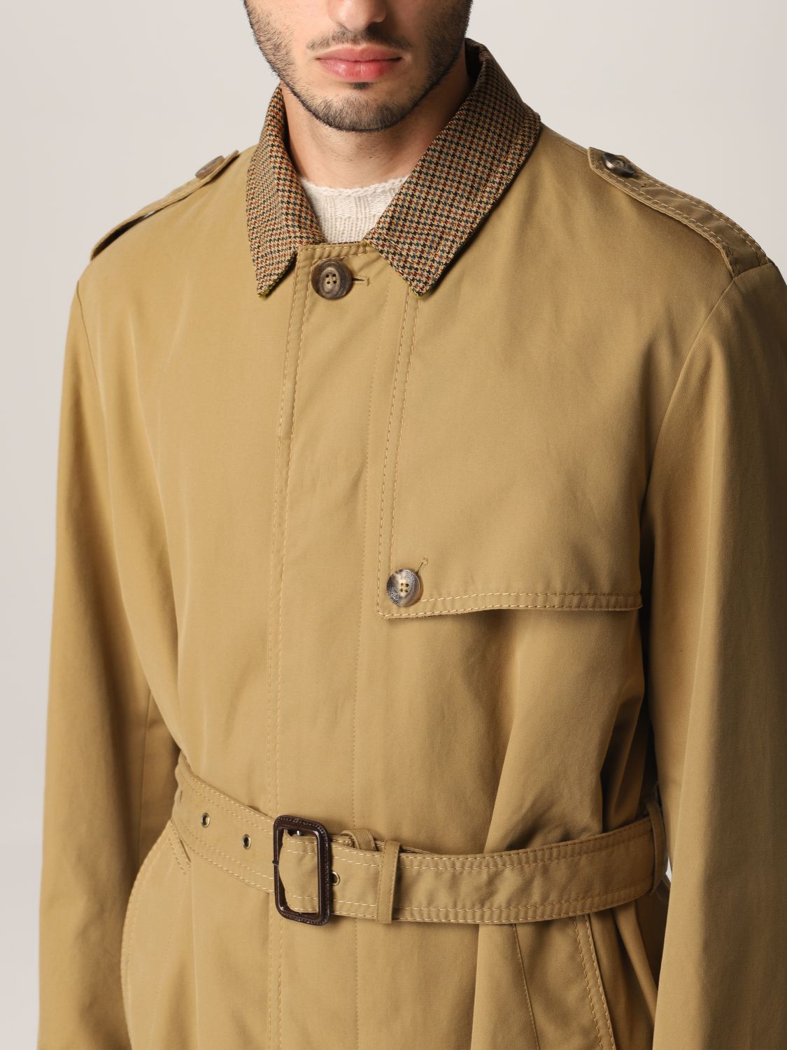Trench coat Etro: Etro cotton trench coat beige 5
