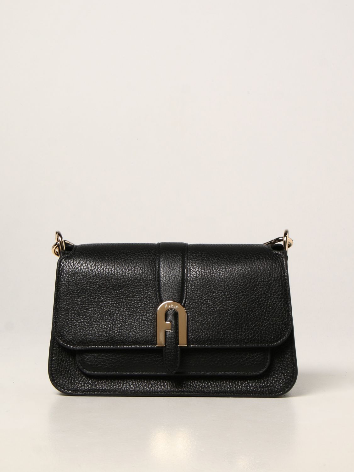 Shoulder bag Furla: Sofia Furla bag in grained leather black 1