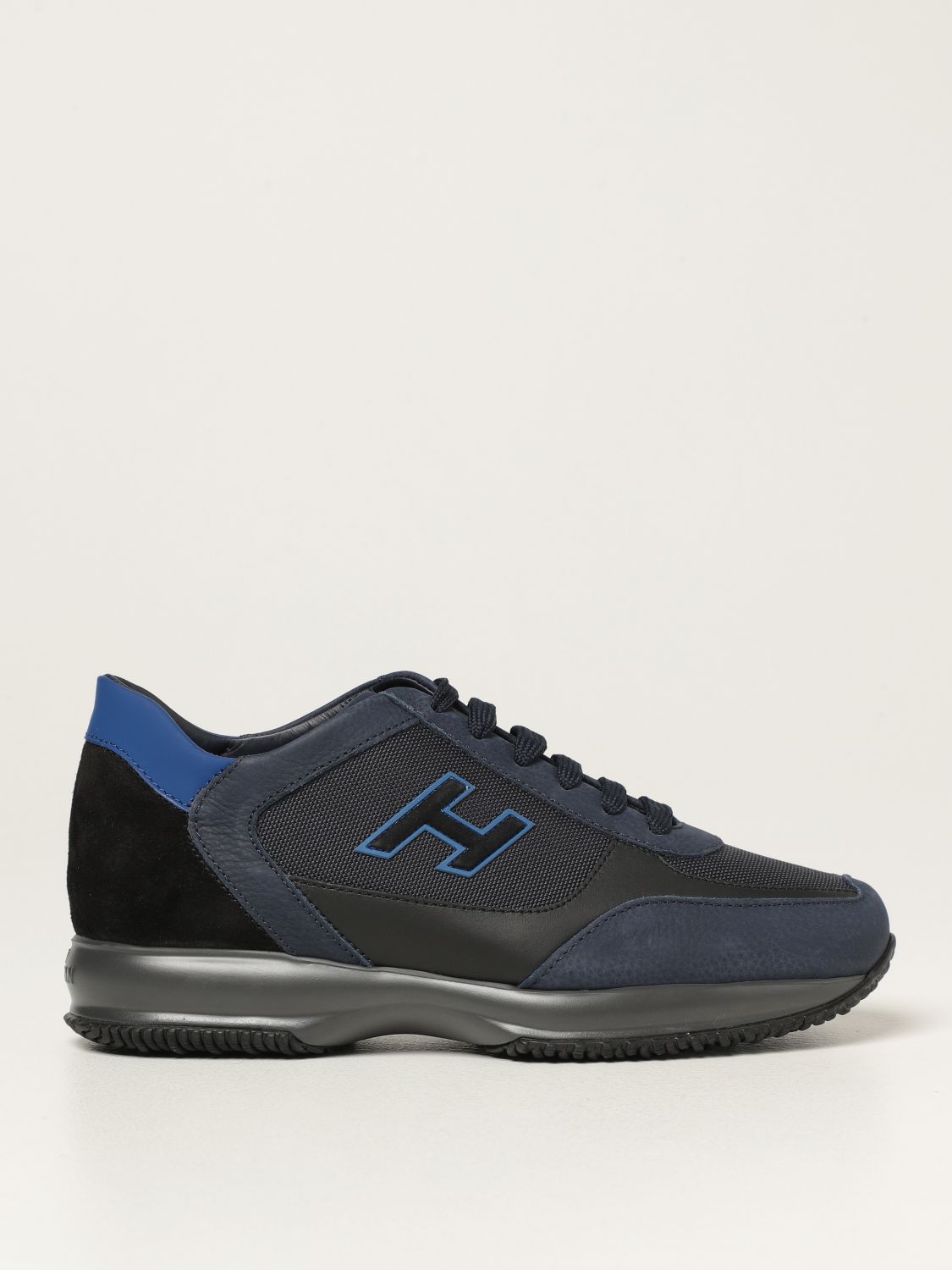 Sneakers Hogan: Interactive Hogan sneakers with H flock blue 1