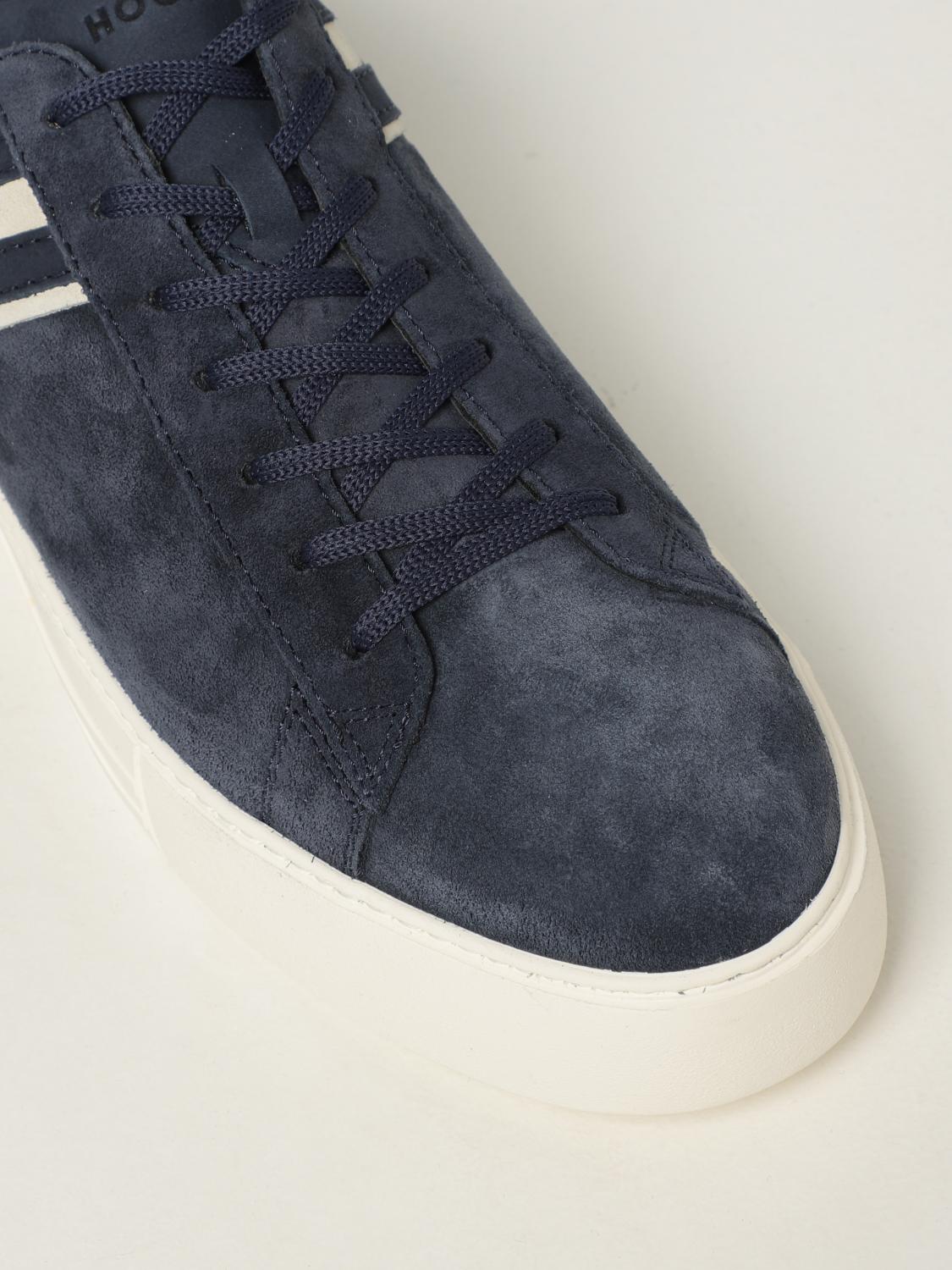 HOGAN: Sneakers Rebel in camoscio - Blue | Sneakers Hogan HXM5260CW00 FM6  GIGLIO.COM