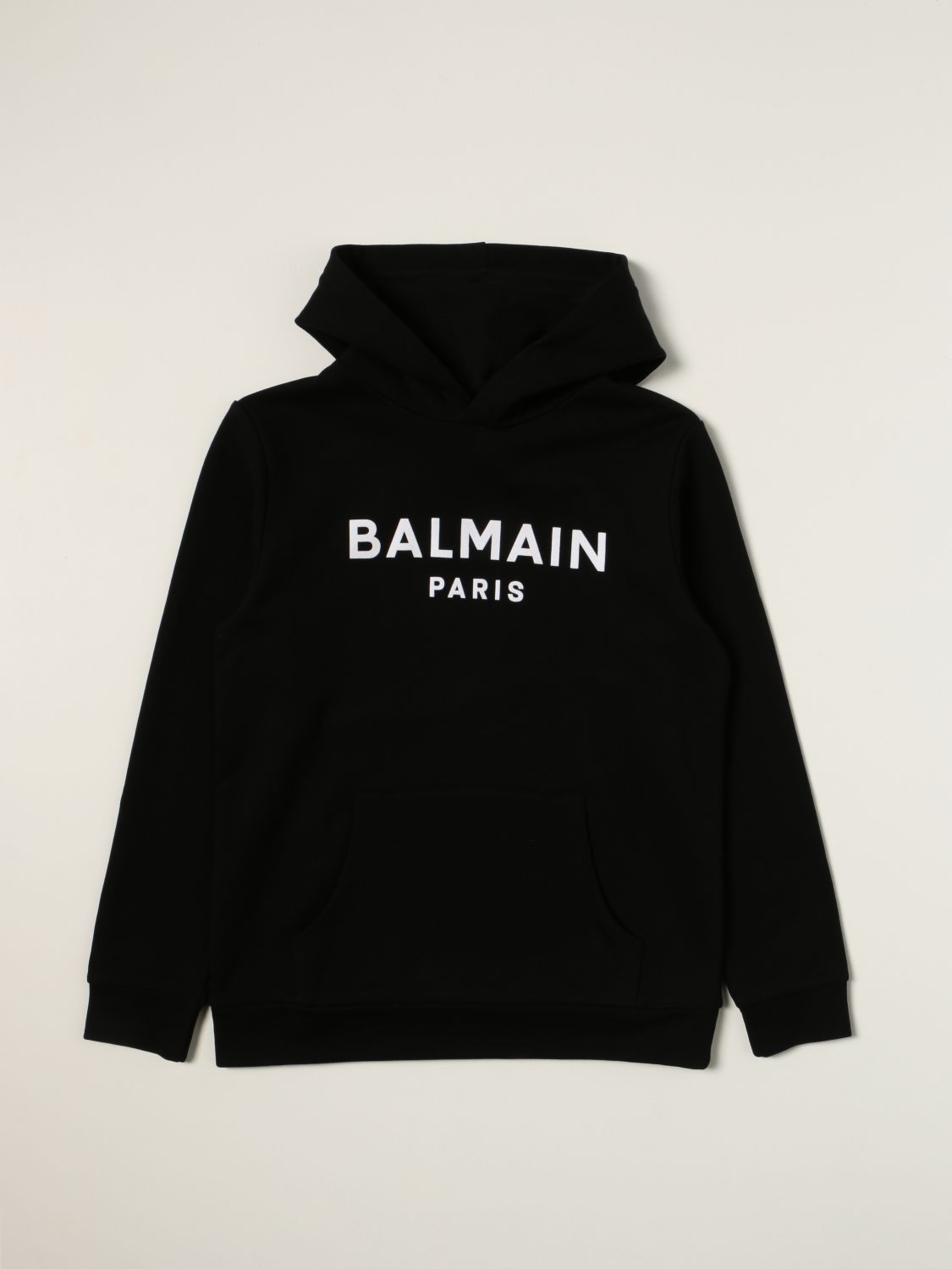 Sweater Balmain: Balmain cotton sweatshirt with logo black 1