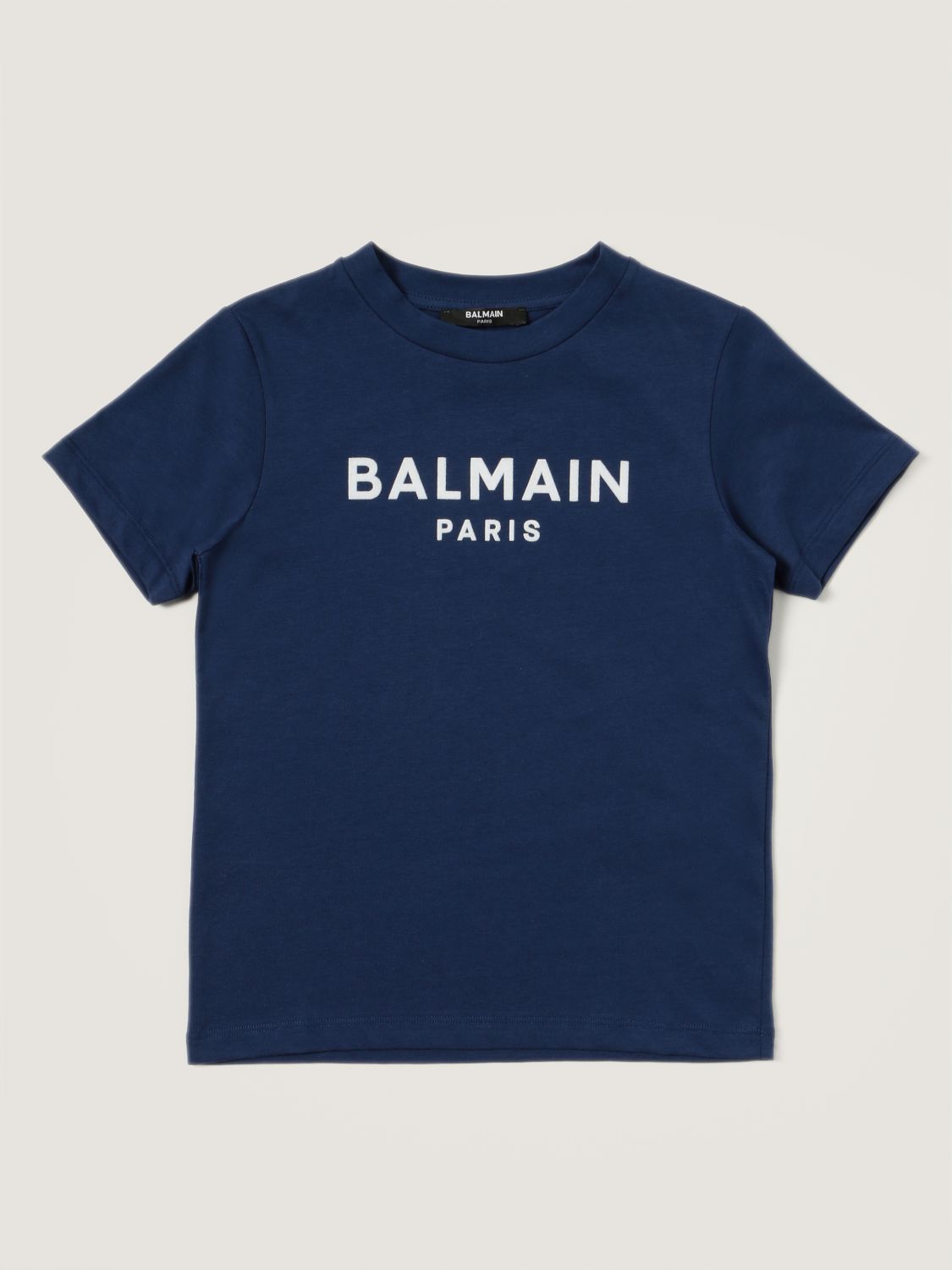 T-shirt Balmain: Balmain cotton t-shirt with logo blue 1