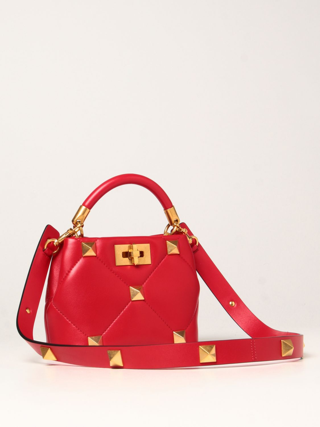 Mini sac à main Valentino Garavani: Sac porté épaule femme Valentino Garavani rouge 4