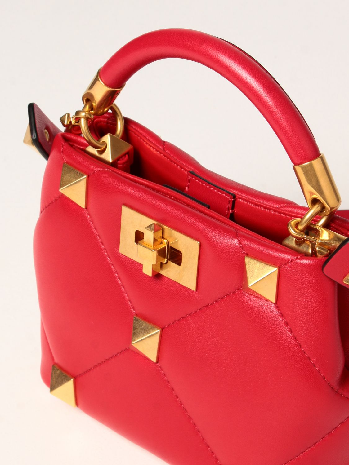 Mini sac à main Valentino Garavani: Sac porté épaule femme Valentino Garavani rouge 5