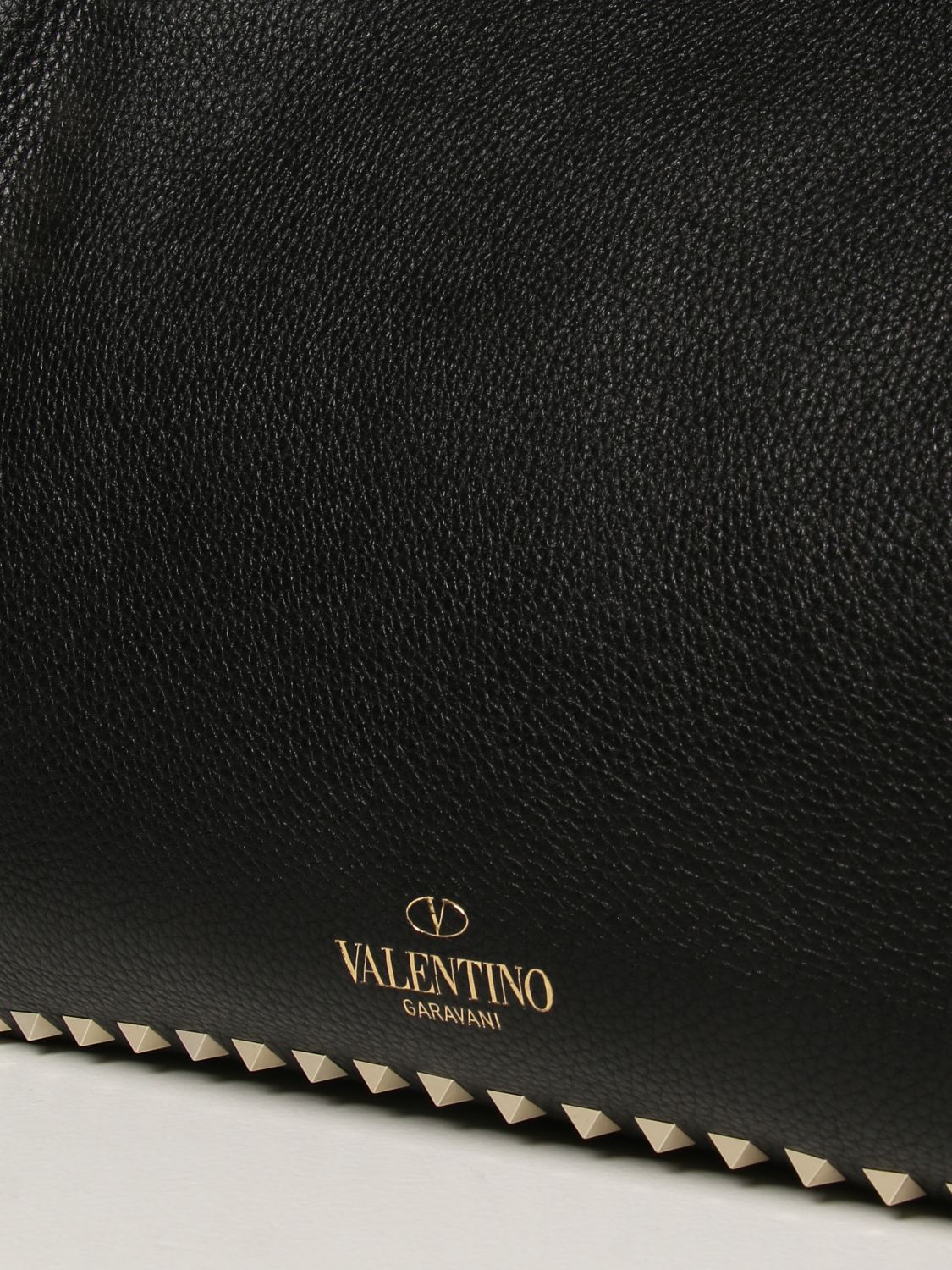 Valentino Garavani Rockstud bag in hammered leather with studs