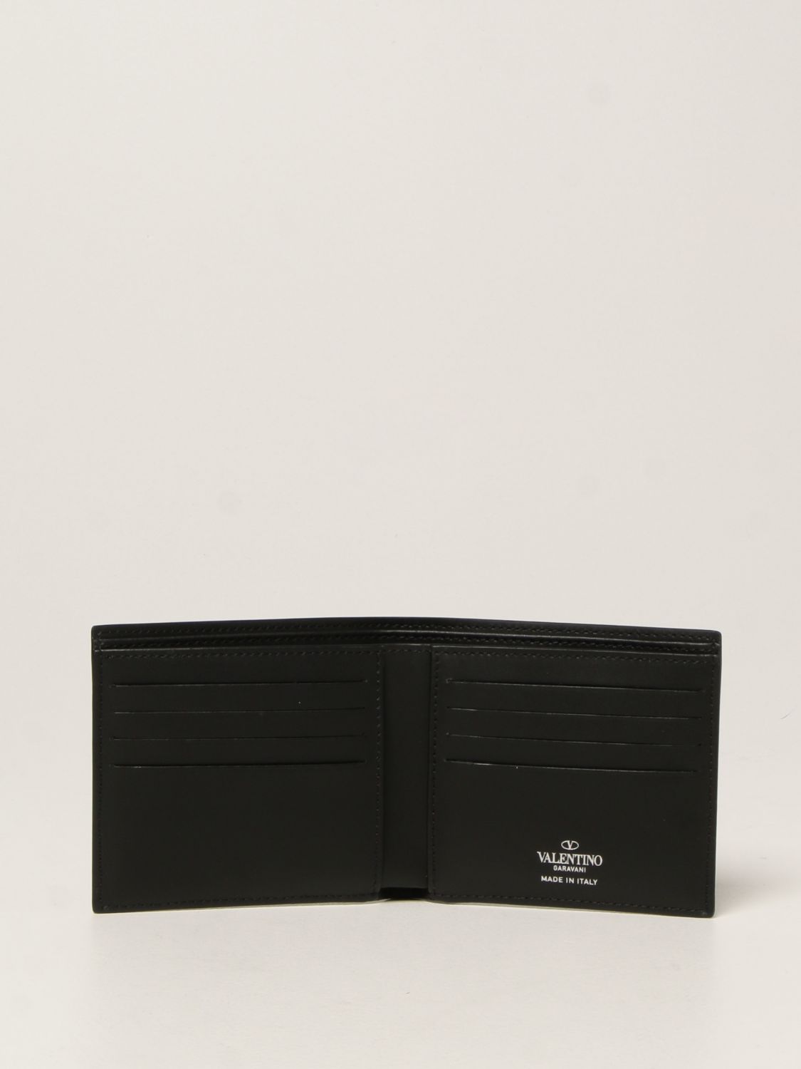 Valentino Garavani leather wallet with VLTN logo
