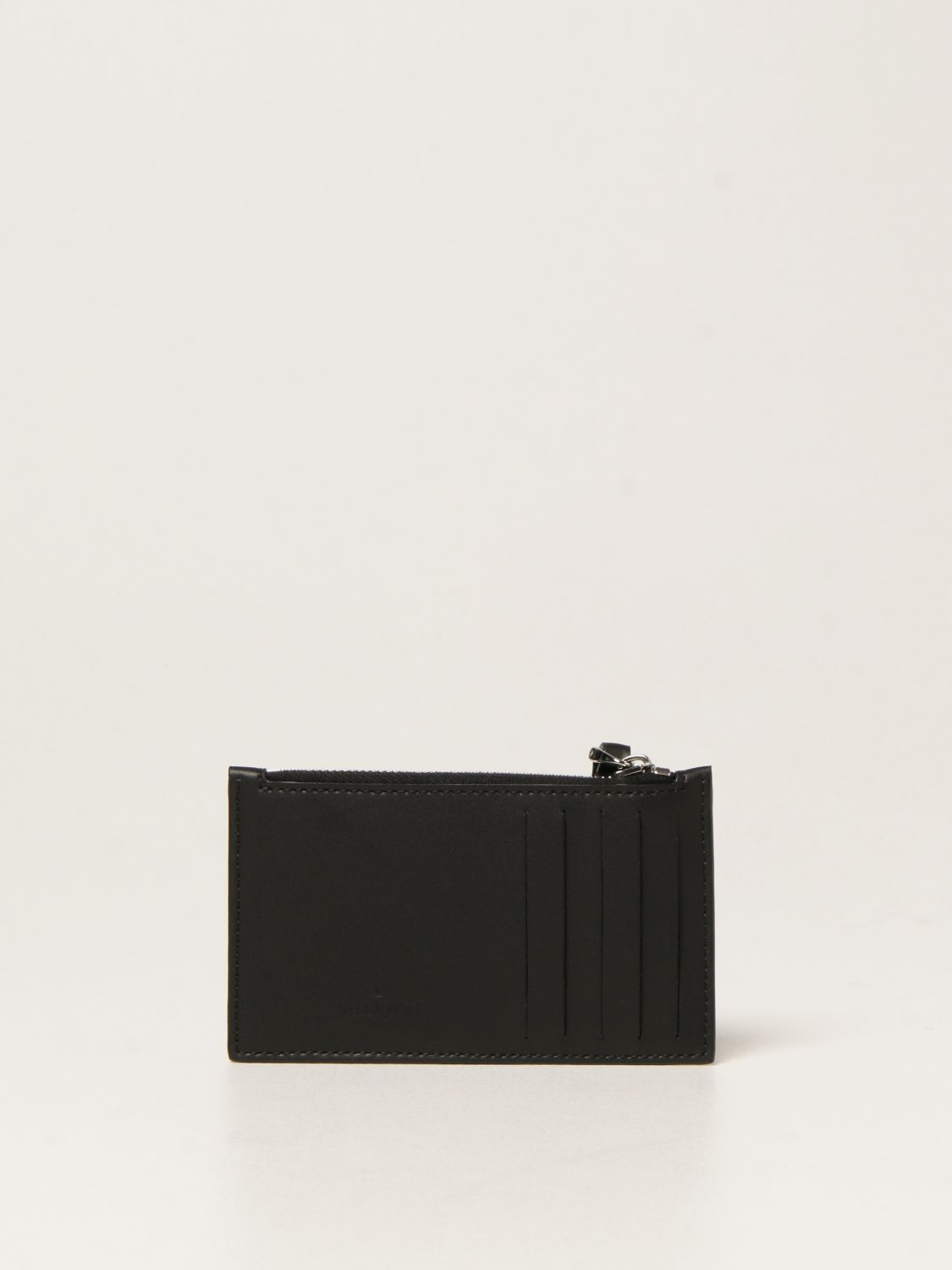 Wallet Valentino Garavani: Valentino Garavani credit card holder with VLTN logo black 2
