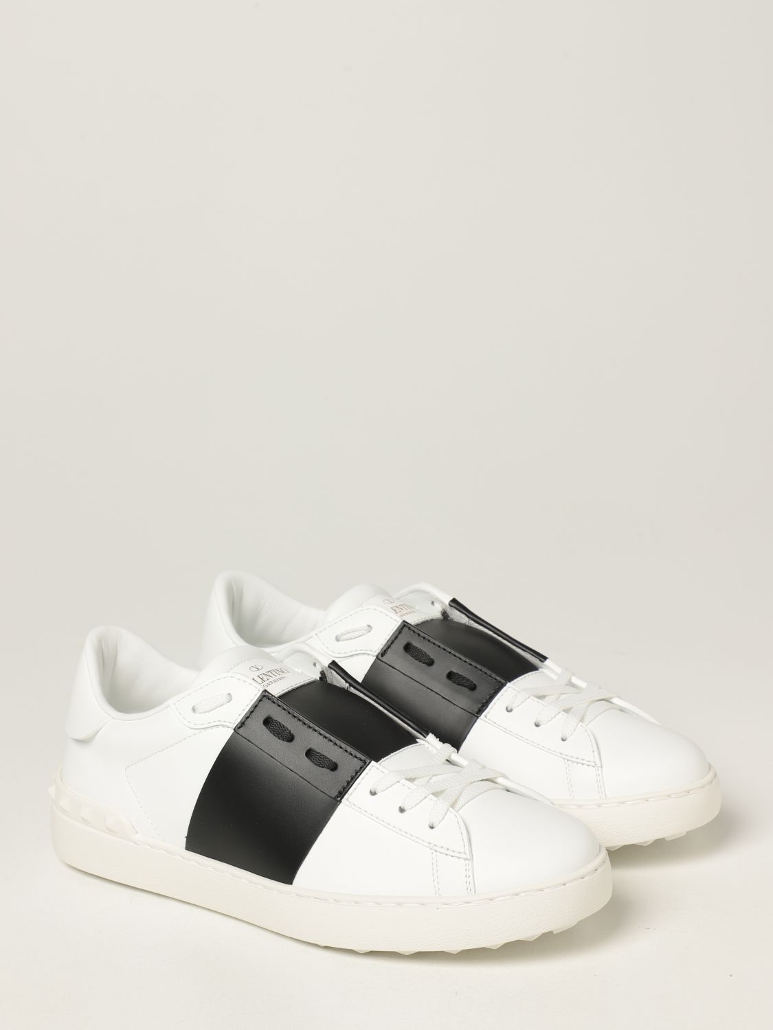 Sneakers Valentino Garavani: Valentino Garavani Open leather sneakers white 2