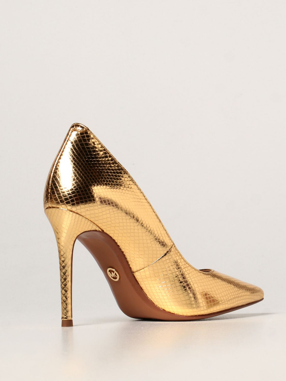 Scared to die Contribution Proportional MICHAEL KORS: Keke Michael pumps in laminated leather - Gold | Pumps  Michael Kors 40T1KEHP1M GIGLIO.COM