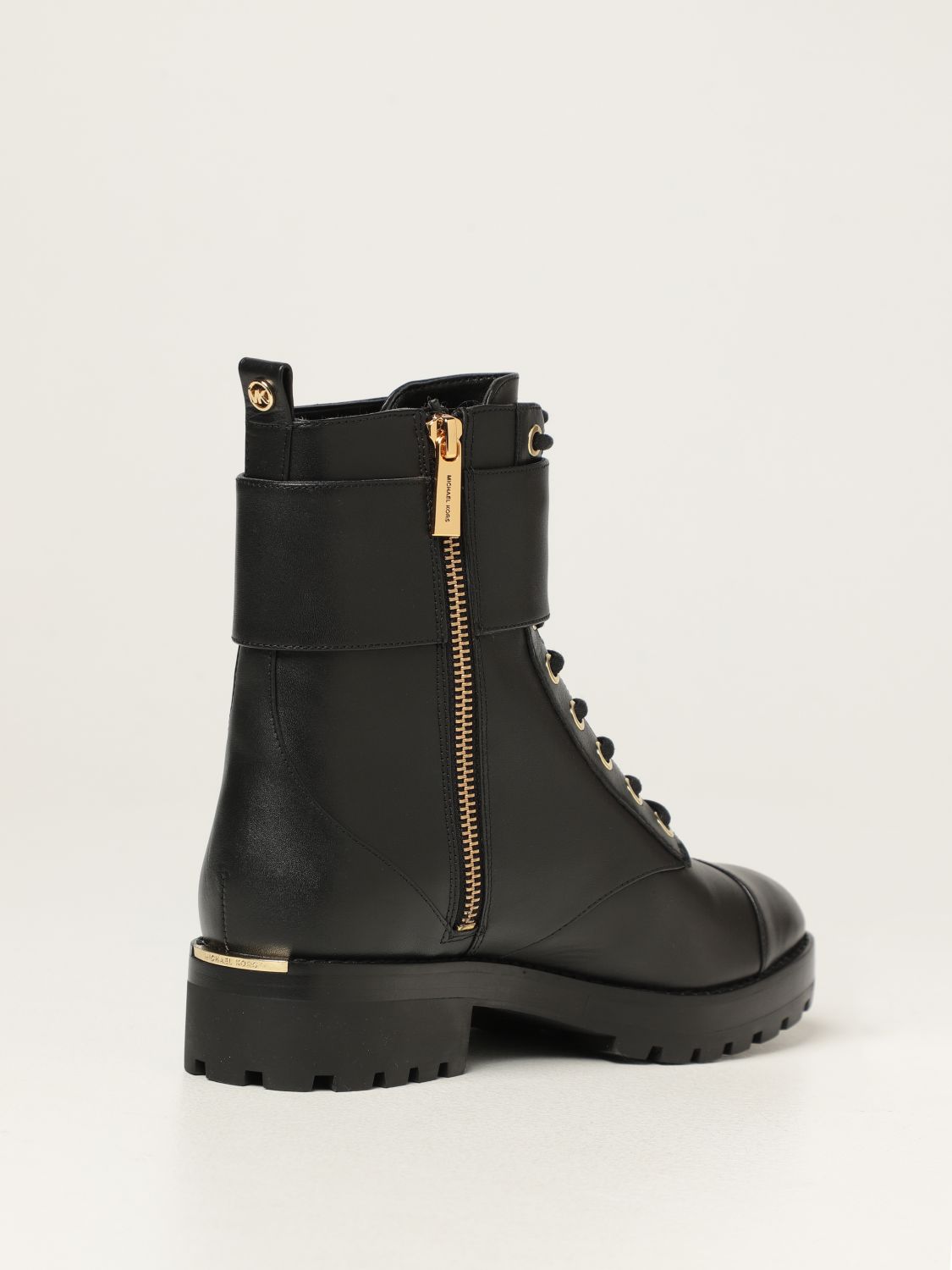 MICHAEL KORS: Michael leather ankle boots - Black | Michael Kors flat  booties 40F0TAFB5L online on 