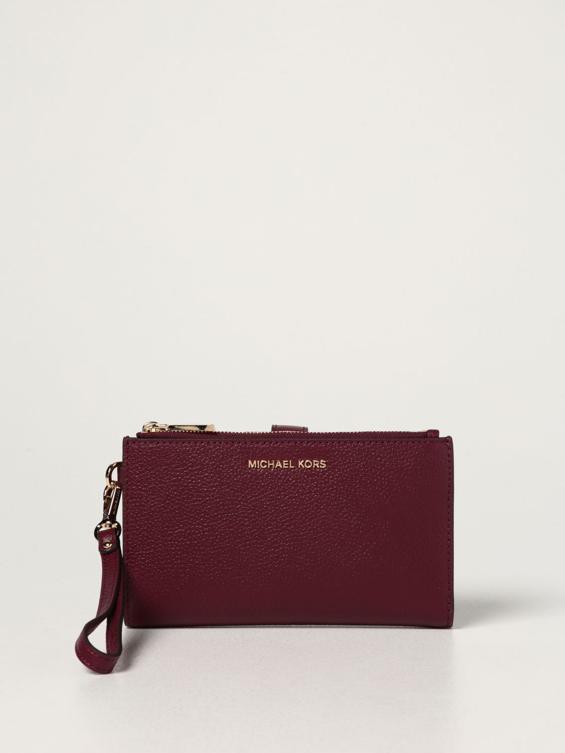 burgundy michael kors bolsa