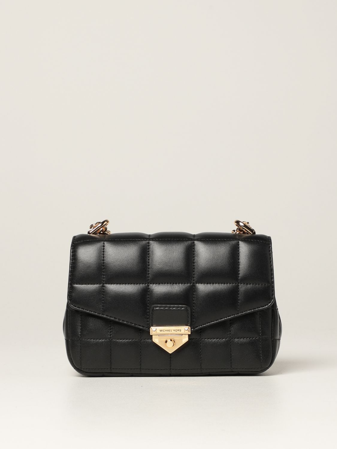 MICHAEL KORS: Soho Michael bag in quilted leather - Black | Michael ...