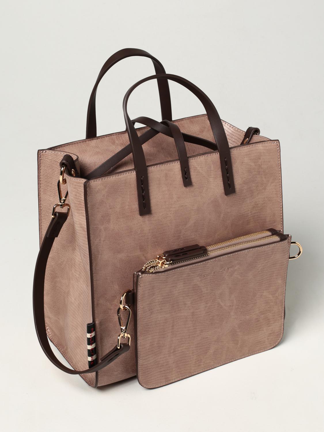 MANILA GRACE Felicia bag in synthetic leather with reptile print