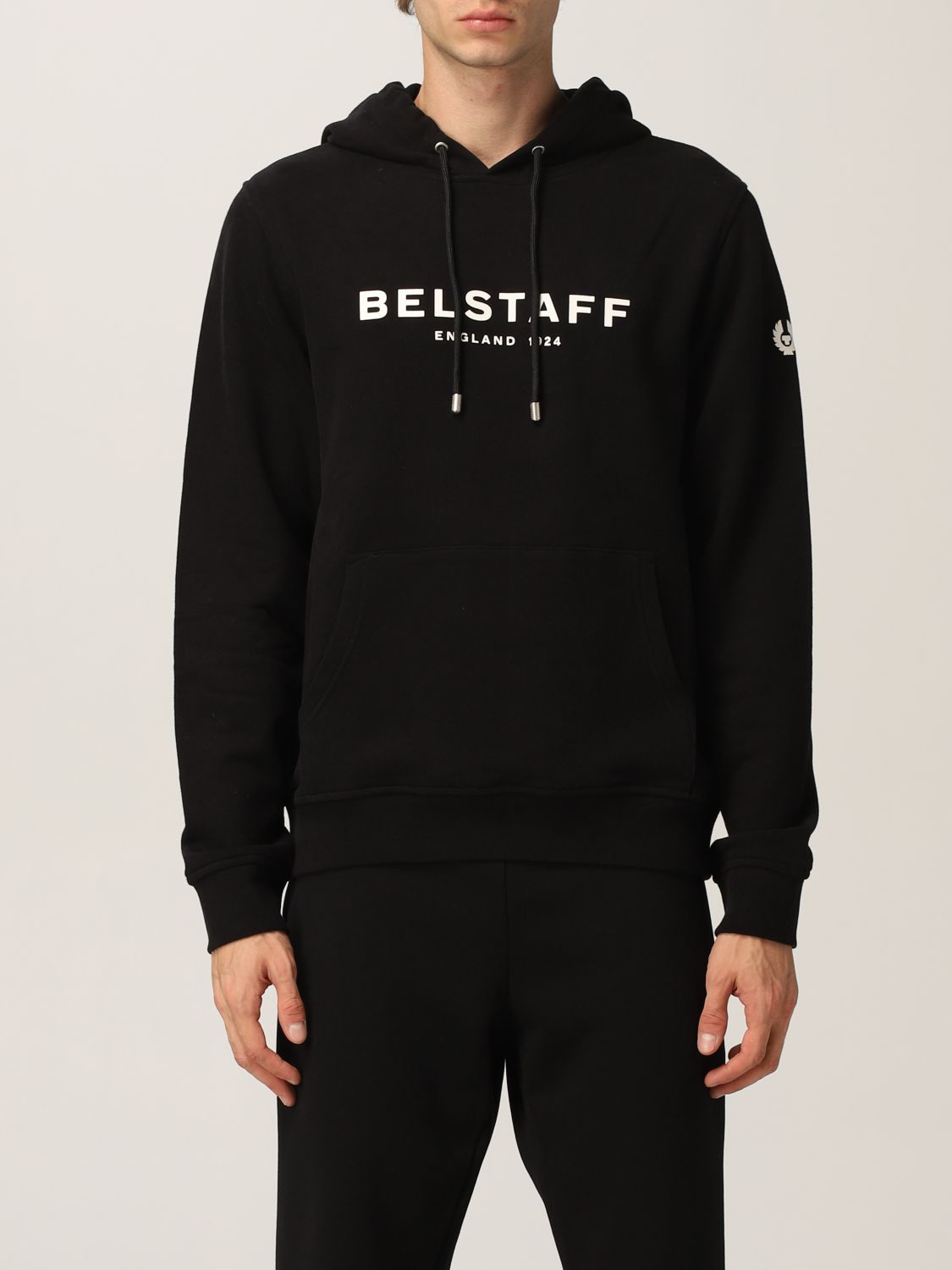 Felpa Belstaff: Felpa Belstaff con logo nero 1