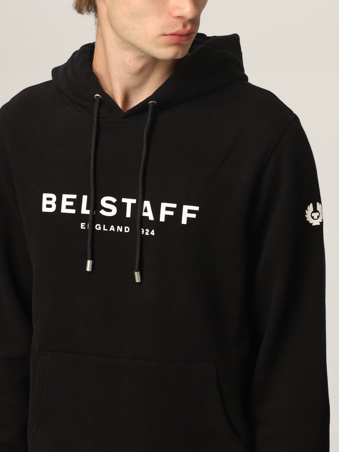 Felpa Belstaff: Felpa Belstaff con logo nero 3
