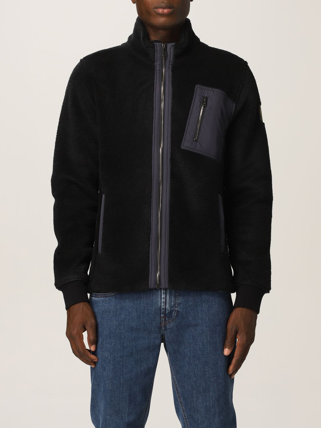 Giacca Belstaff: Herne orsetto con tasca nylon blue navy 1