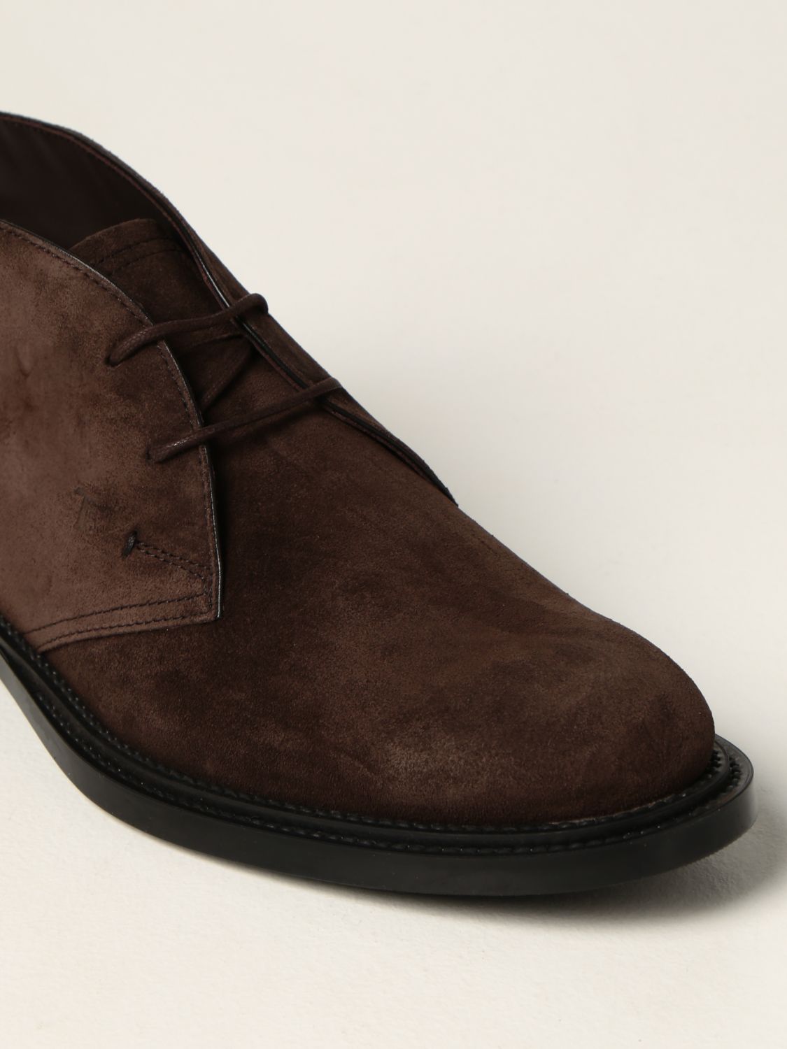 Zapatos abotinados Tod's: Zapatos hombre Tod's marrón oscuro 4
