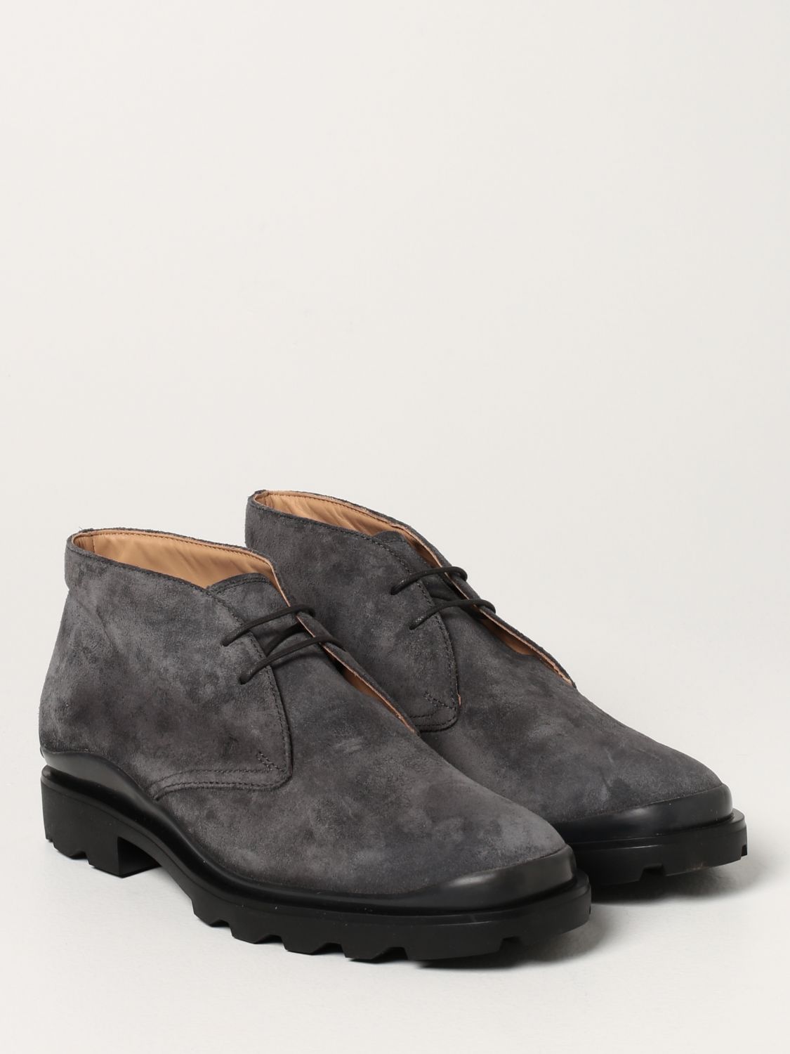 Zapatos abotinados Tod's: Zapatos hombre Tod's gris 2