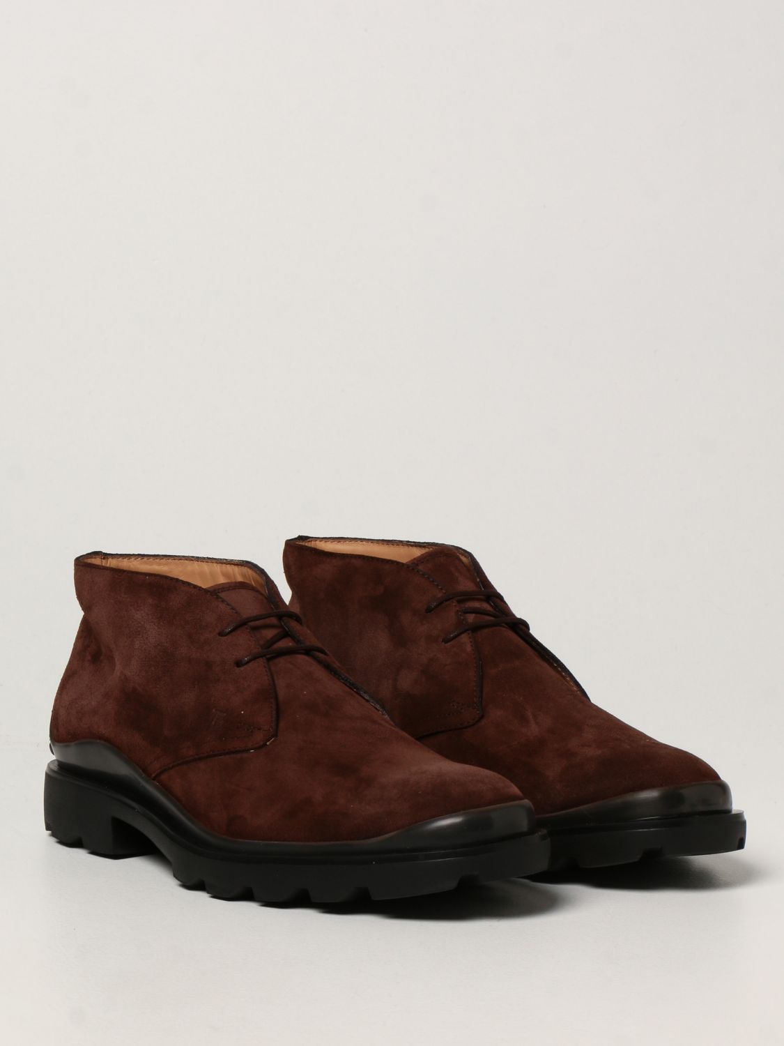 Zapatos abotinados Tod's: Zapatos hombre Tod's marrón oscuro 2