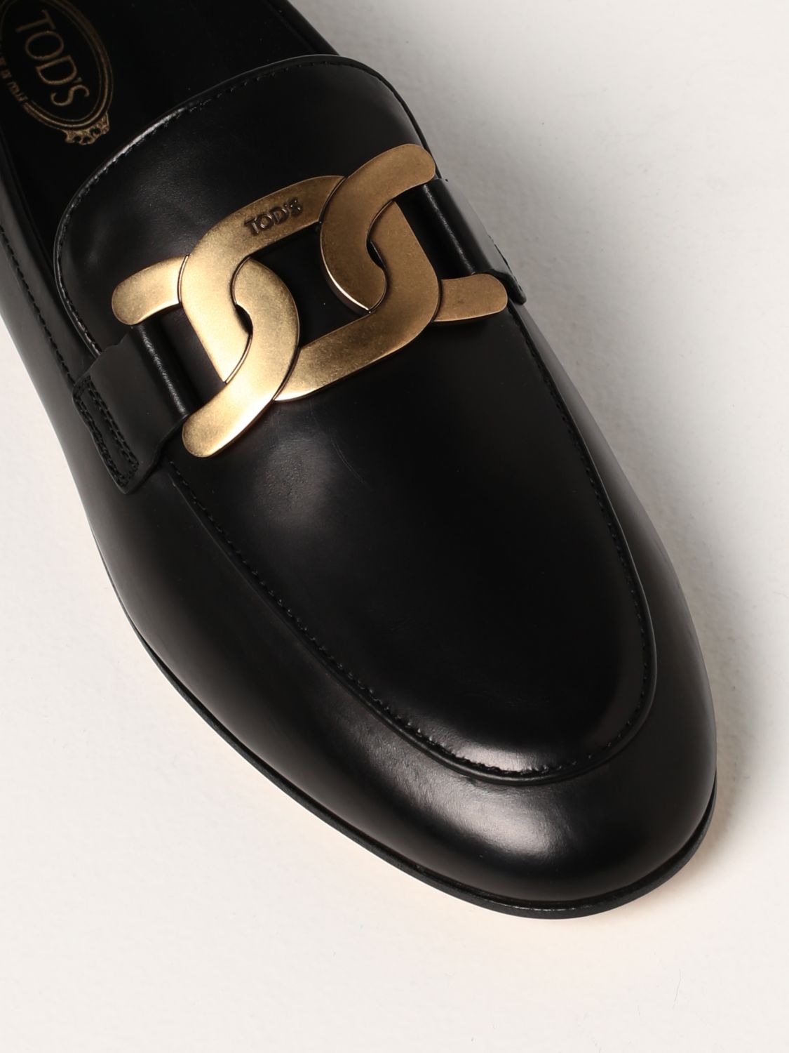 TODS: Tod's moccasin in leather | Loafers Tods Women Black | Loafers ...