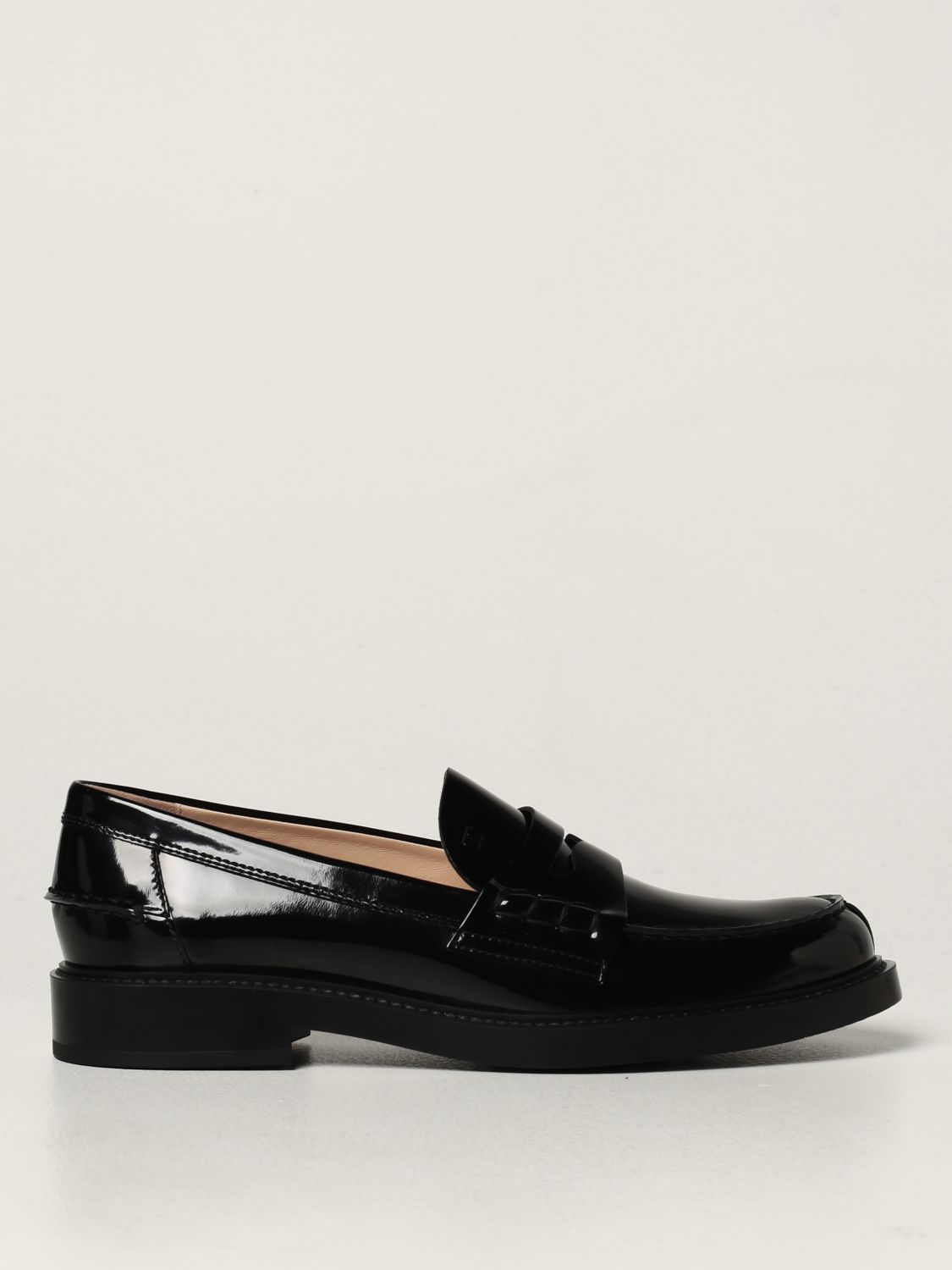 Loafers Tod's: Tod's moccasins in brushed leather black 1