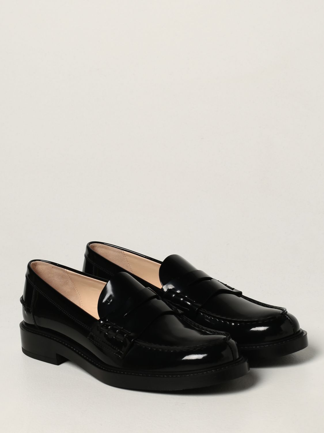 Loafers Tod's: Tod's moccasins in brushed leather black 2