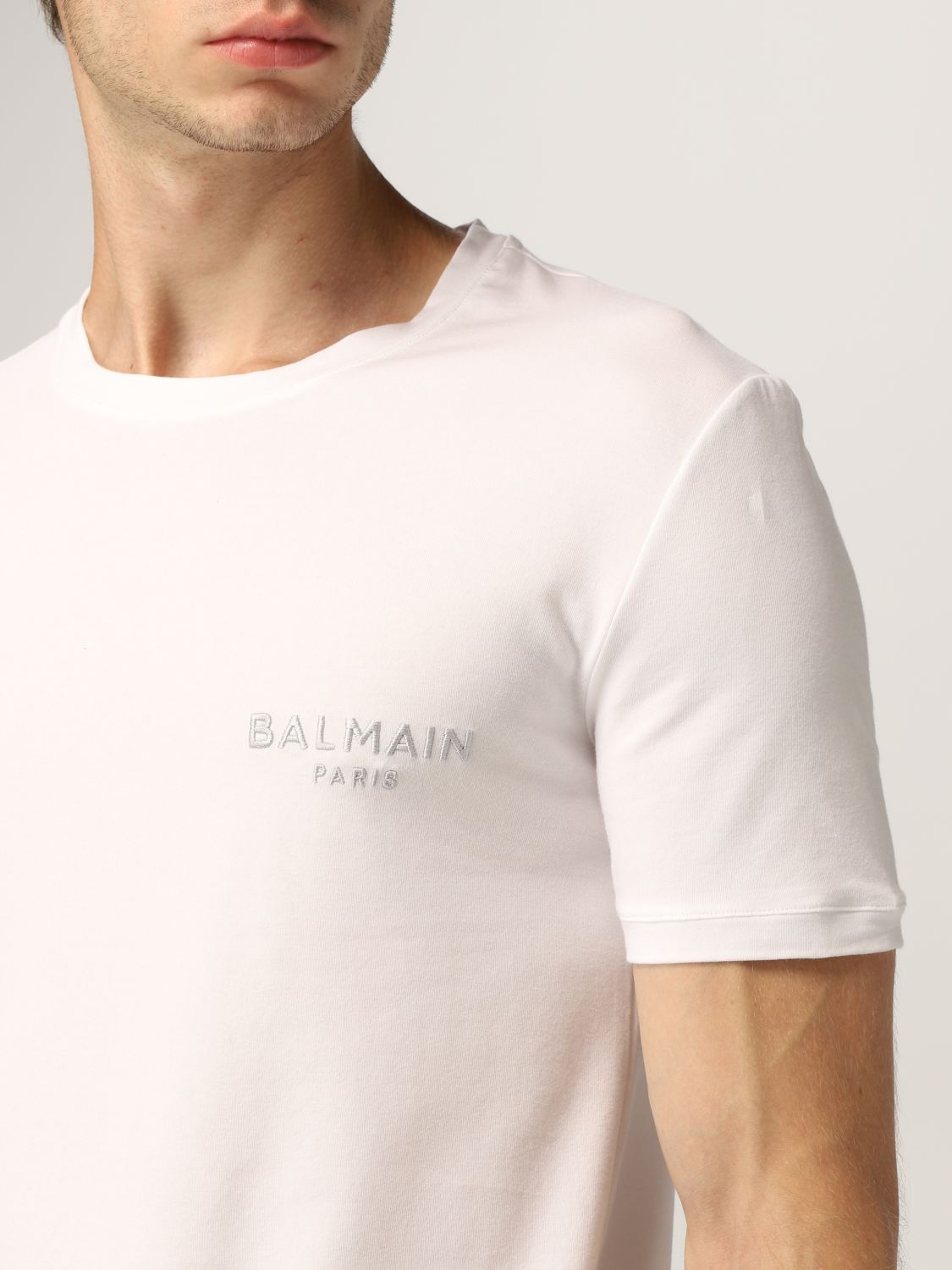 T-Shirt Balmain: T-shirt herren Balmain weiß 4