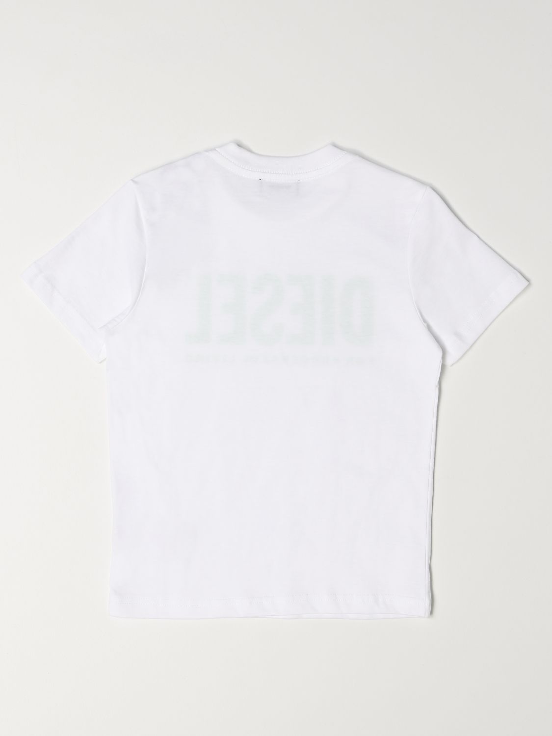 T-shirt Diesel: T-shirt Diesel in cotone con logo bianco 2