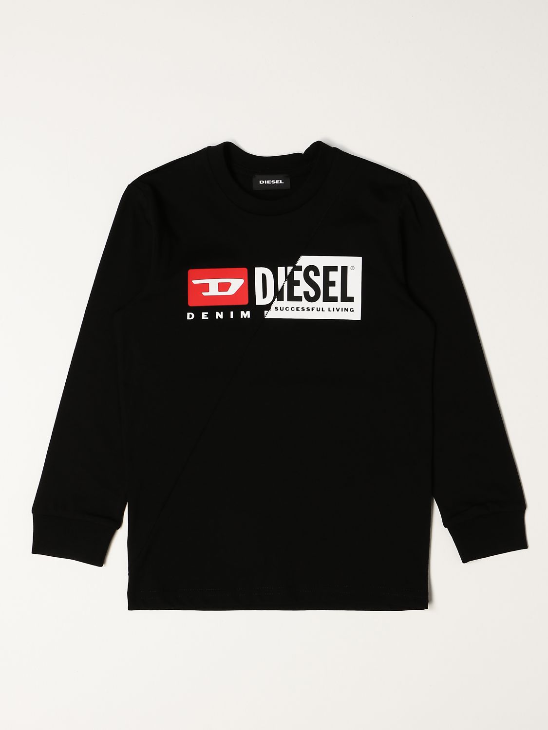 T-shirt Diesel: T-shirt Diesel in cotone con logo nero 1