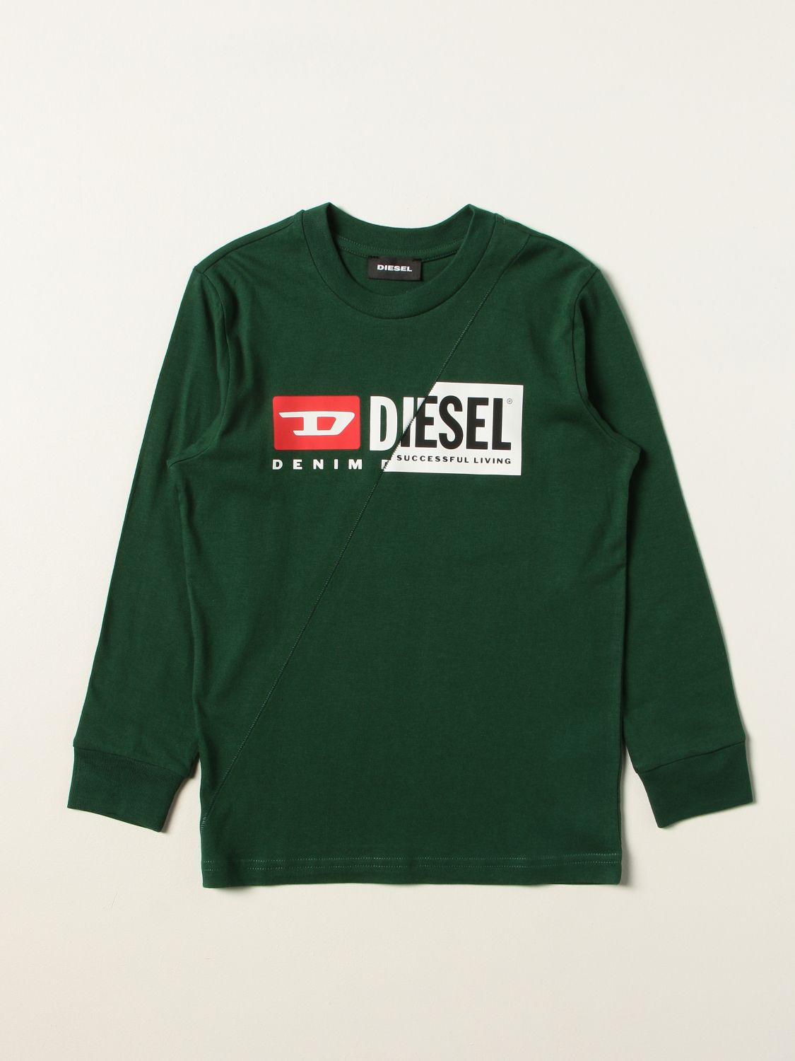 Camiseta Diesel: Camiseta niños Diesel verde 1