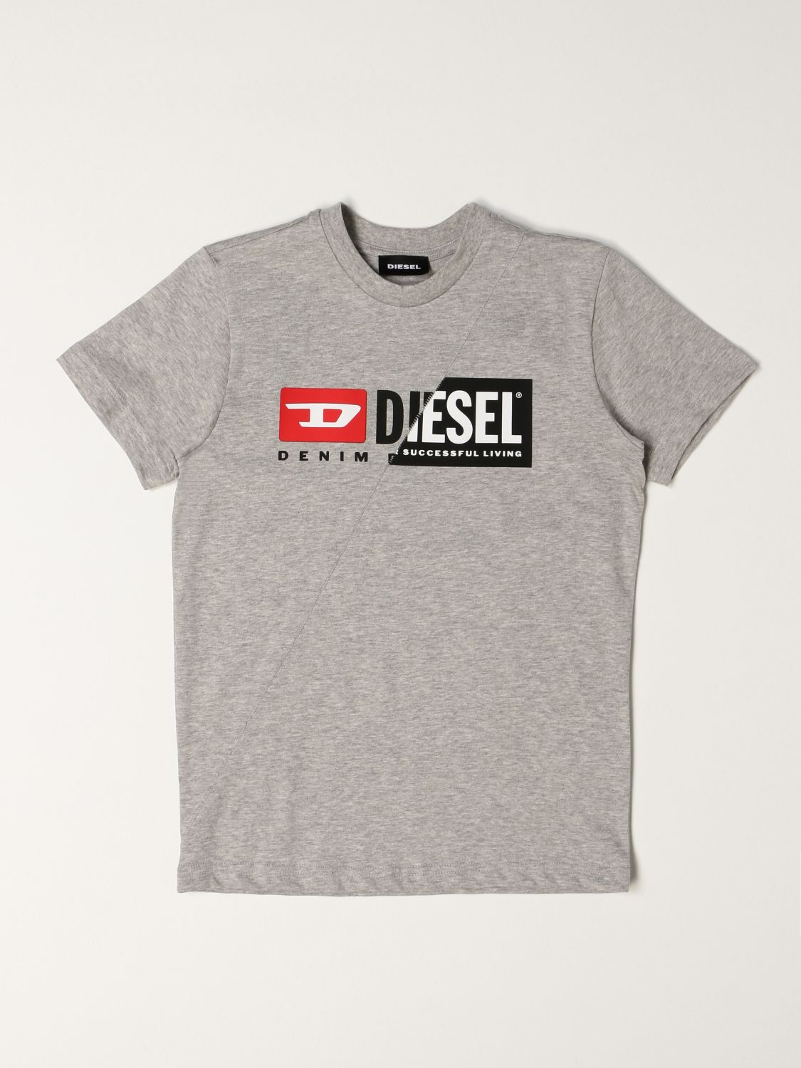 T-Shirt Diesel: T-shirt kinder Diesel grau 1