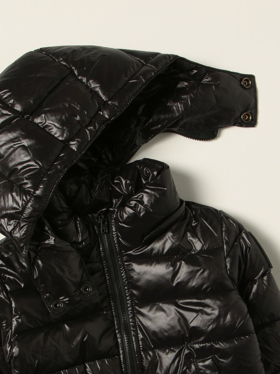 Jacket Diesel: Diesel hooded down jacket black 3
