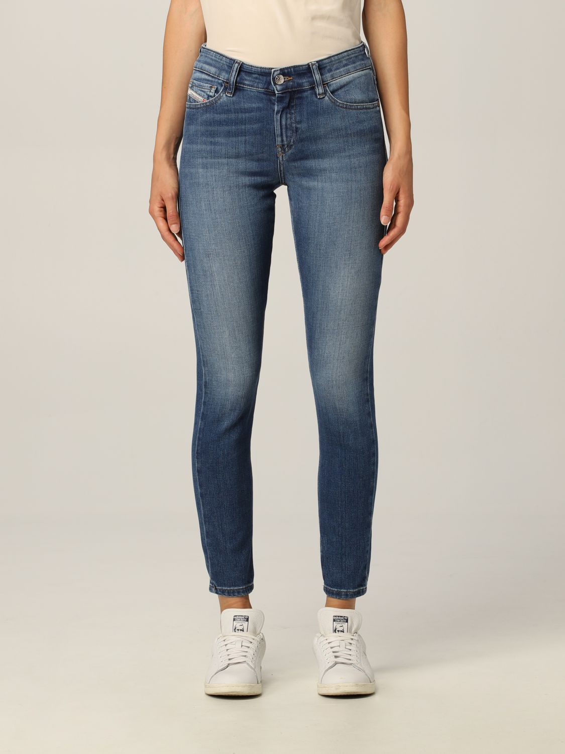 DIESEL: Super skinny fit Slandy jeans - Denim | Jeans Diesel 00SXJM ...